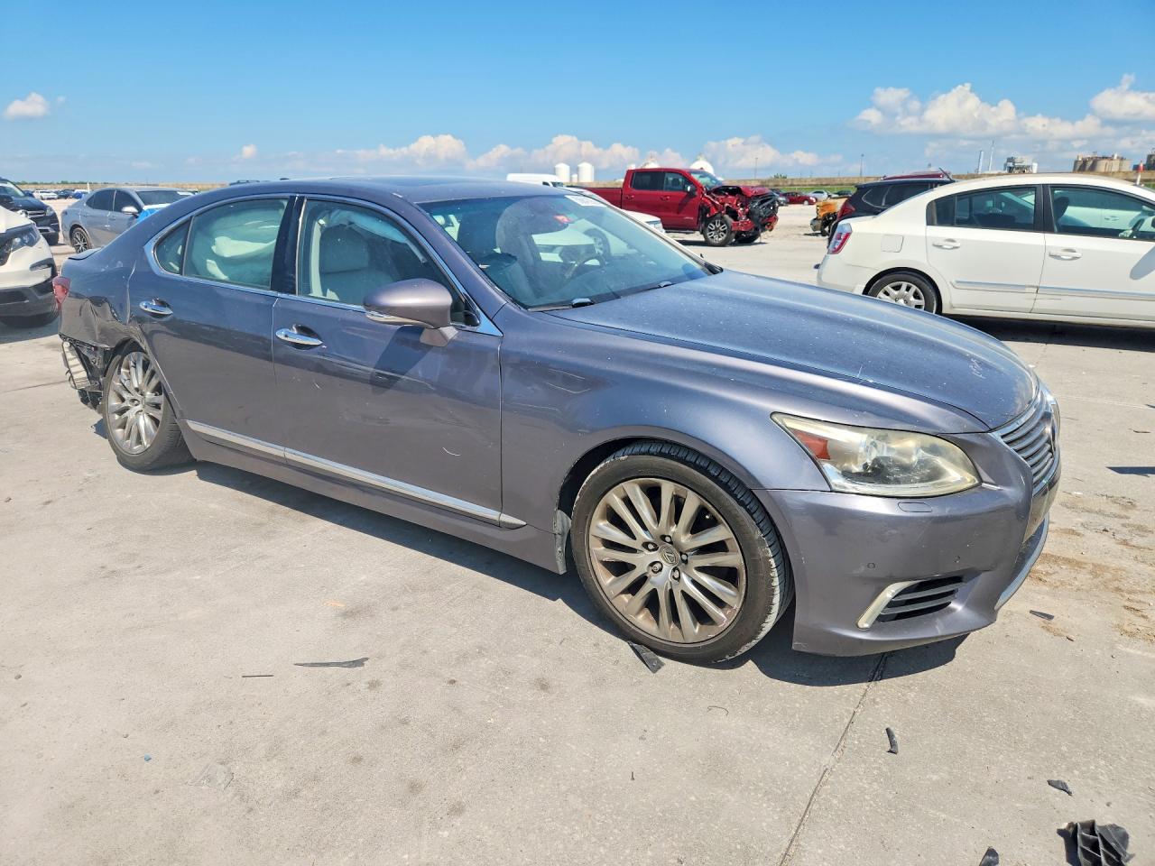 2014 Lexus Ls 460 Gray vin: JTHBL5EF0E5132517