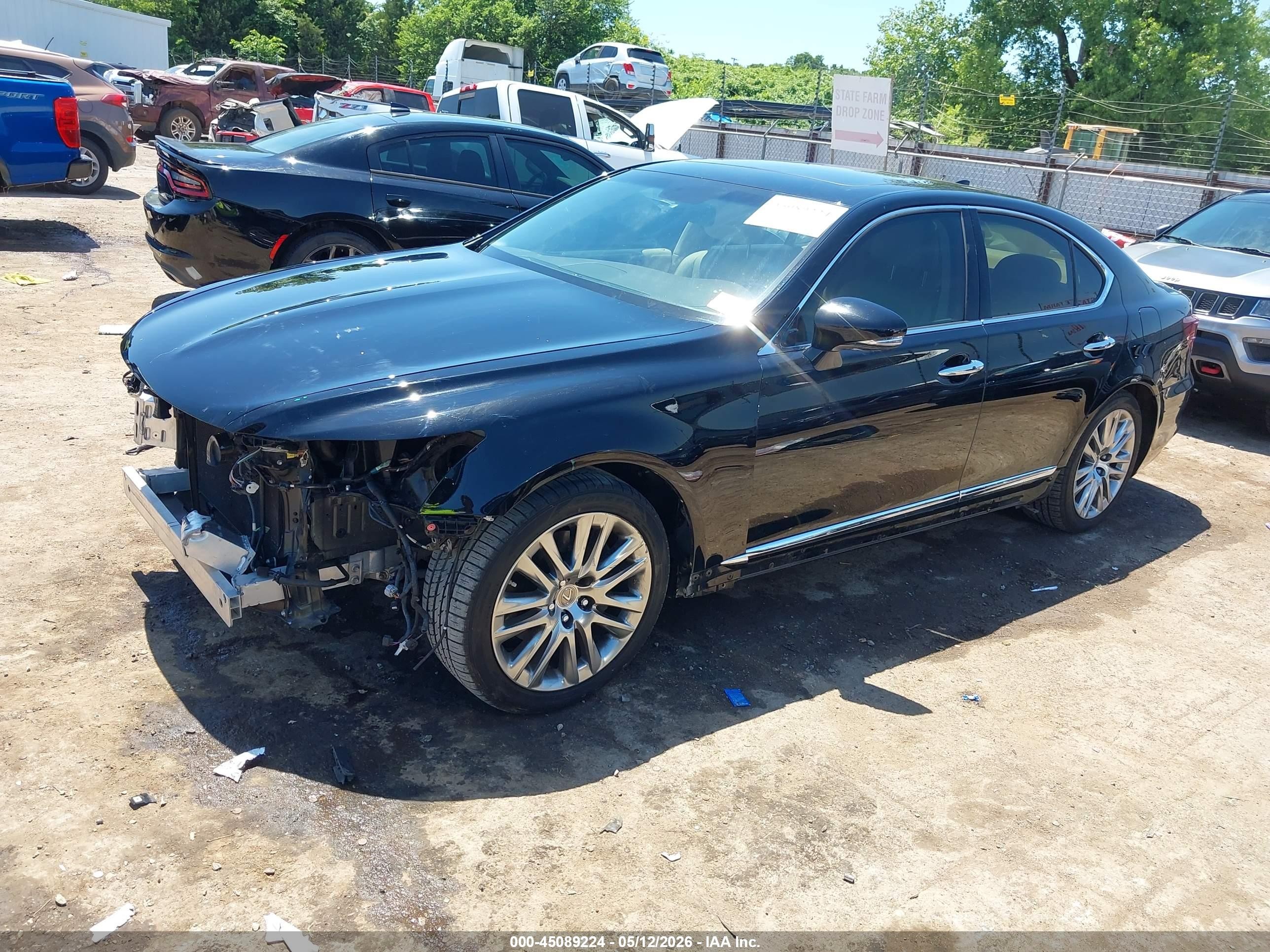 2015 Lexus Ls 460   Black vin: JTHBL5EF0F5133765