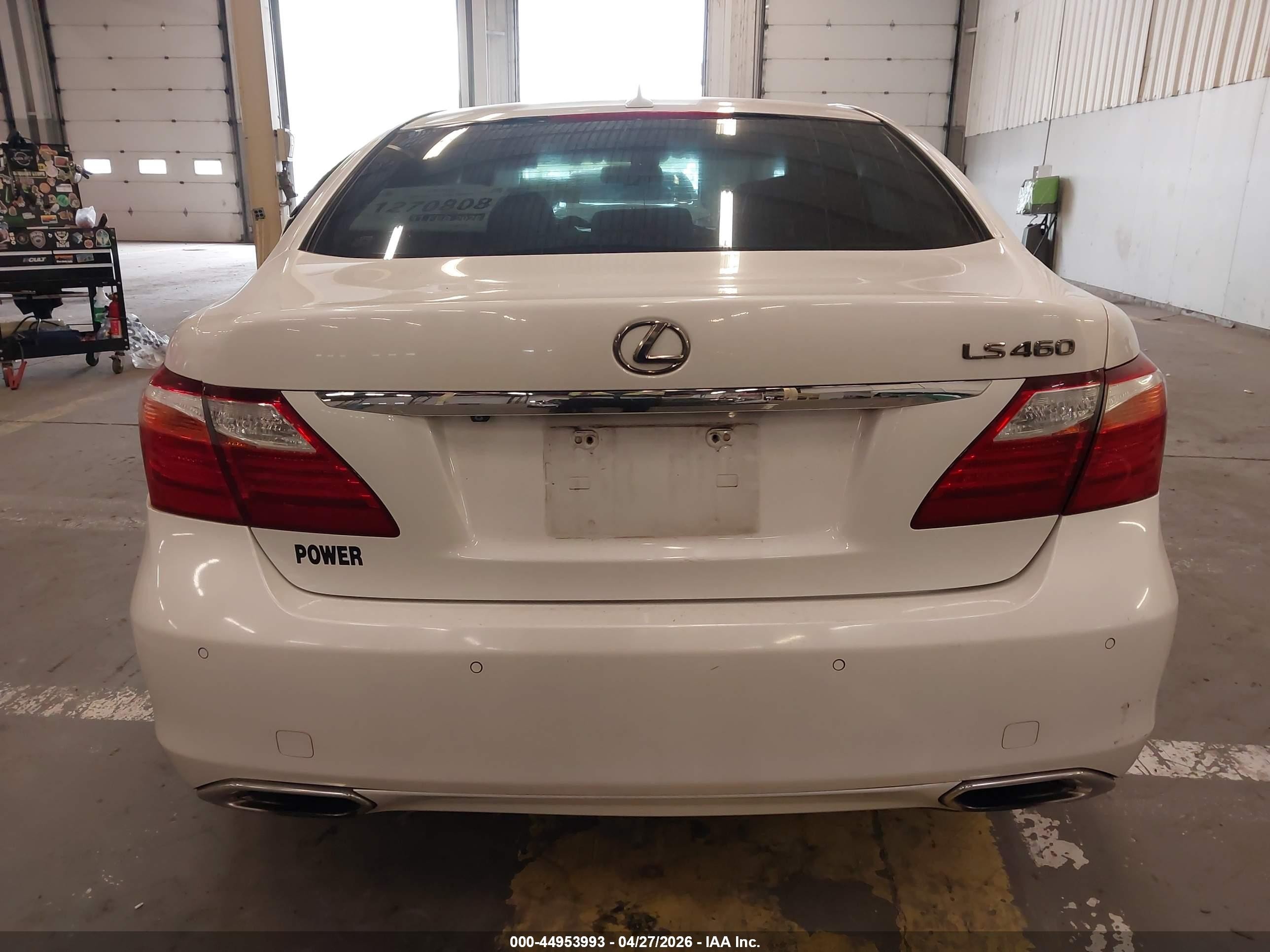 2011 Lexus Ls 460 White vin: JTHBL5EF1B5106603