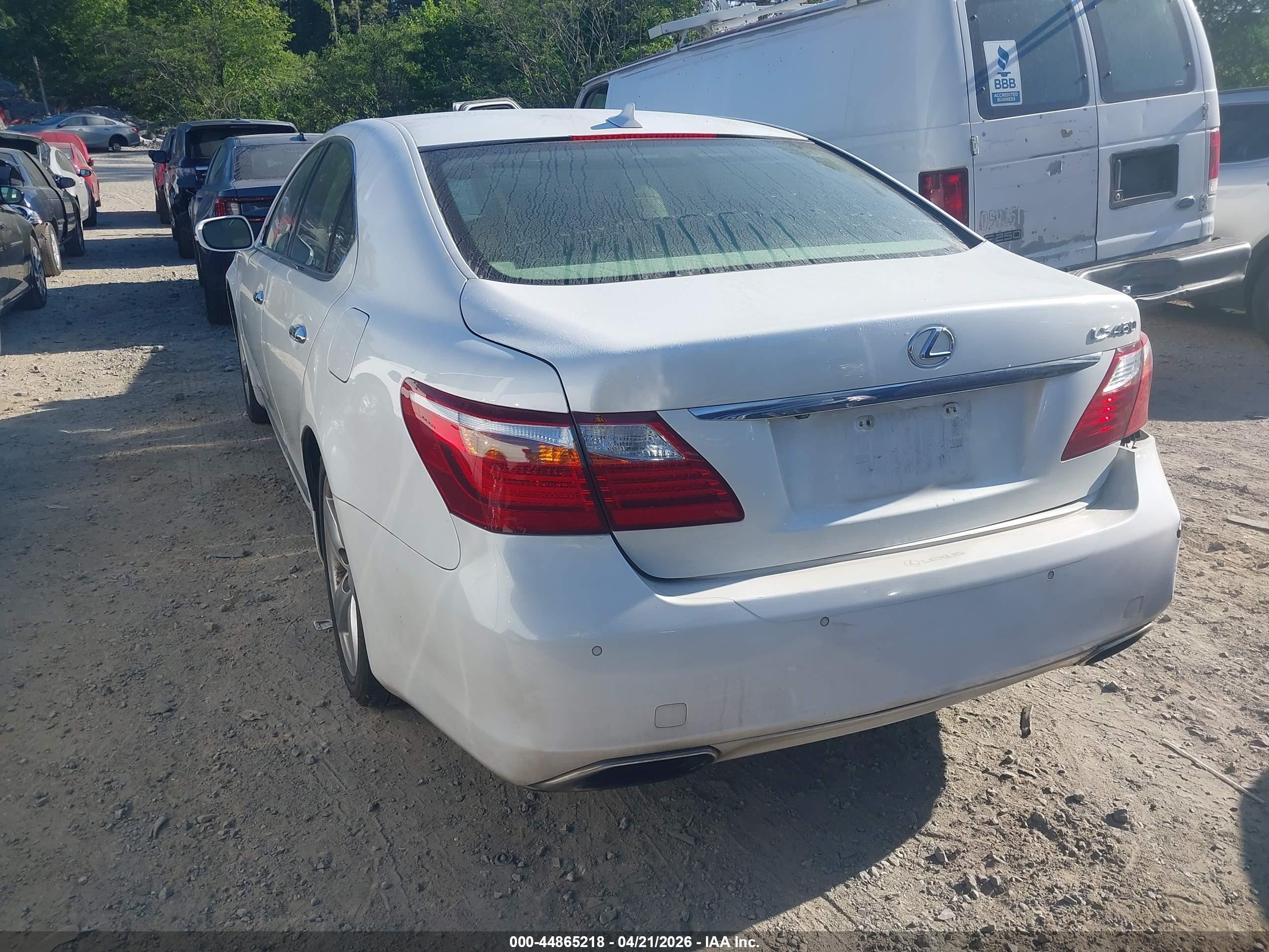 2012 Lexus Ls 460   White vin: JTHBL5EF1C5110197