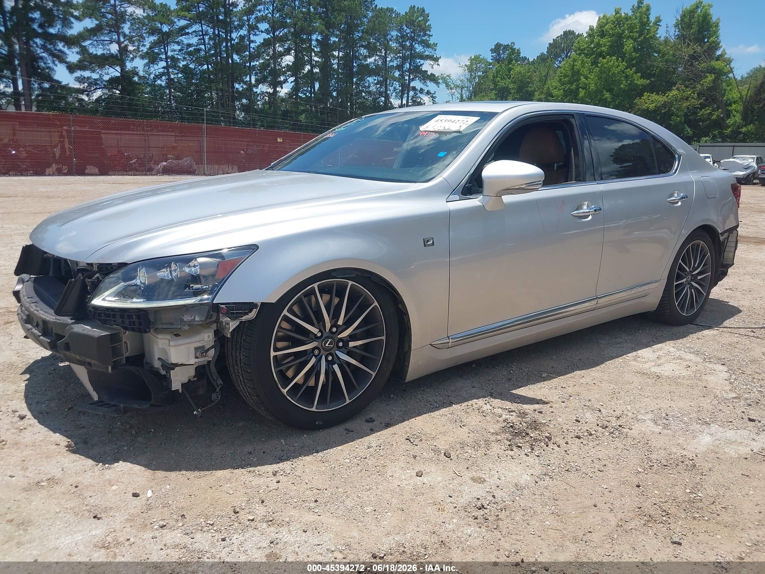 2014 Lexus Ls 460   Silver vin: JTHBL5EF1E5132123