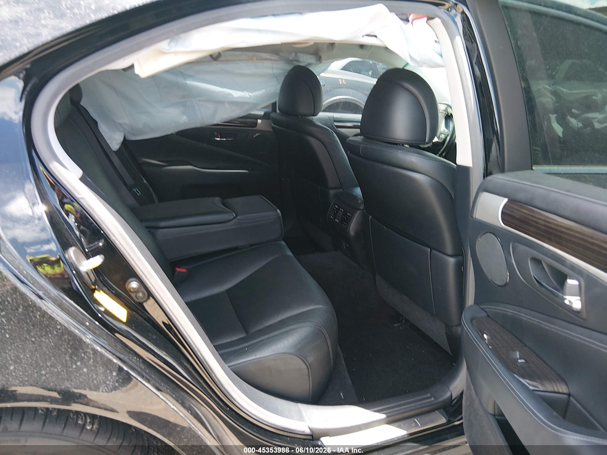 2013 Lexus Ls 460 Black vin: JTHBL5EF2D5118729