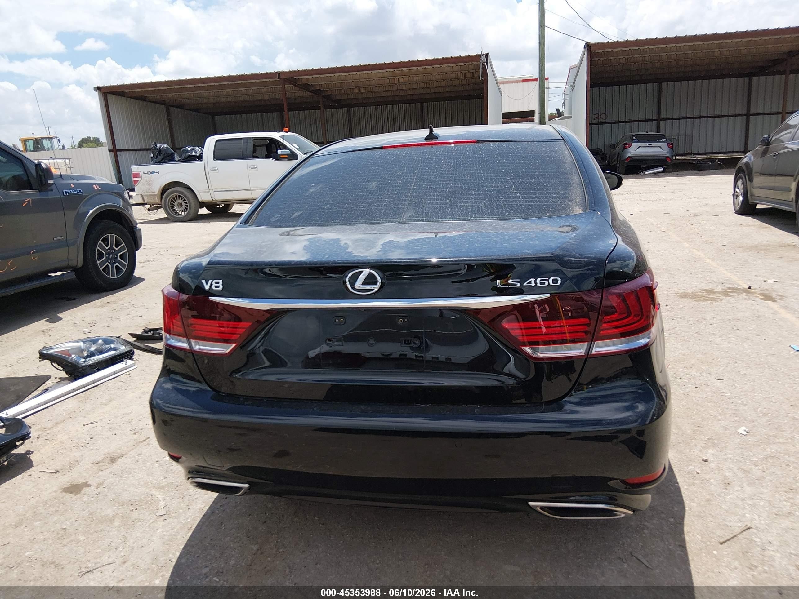 2013 Lexus Ls 460 Black vin: JTHBL5EF2D5118729