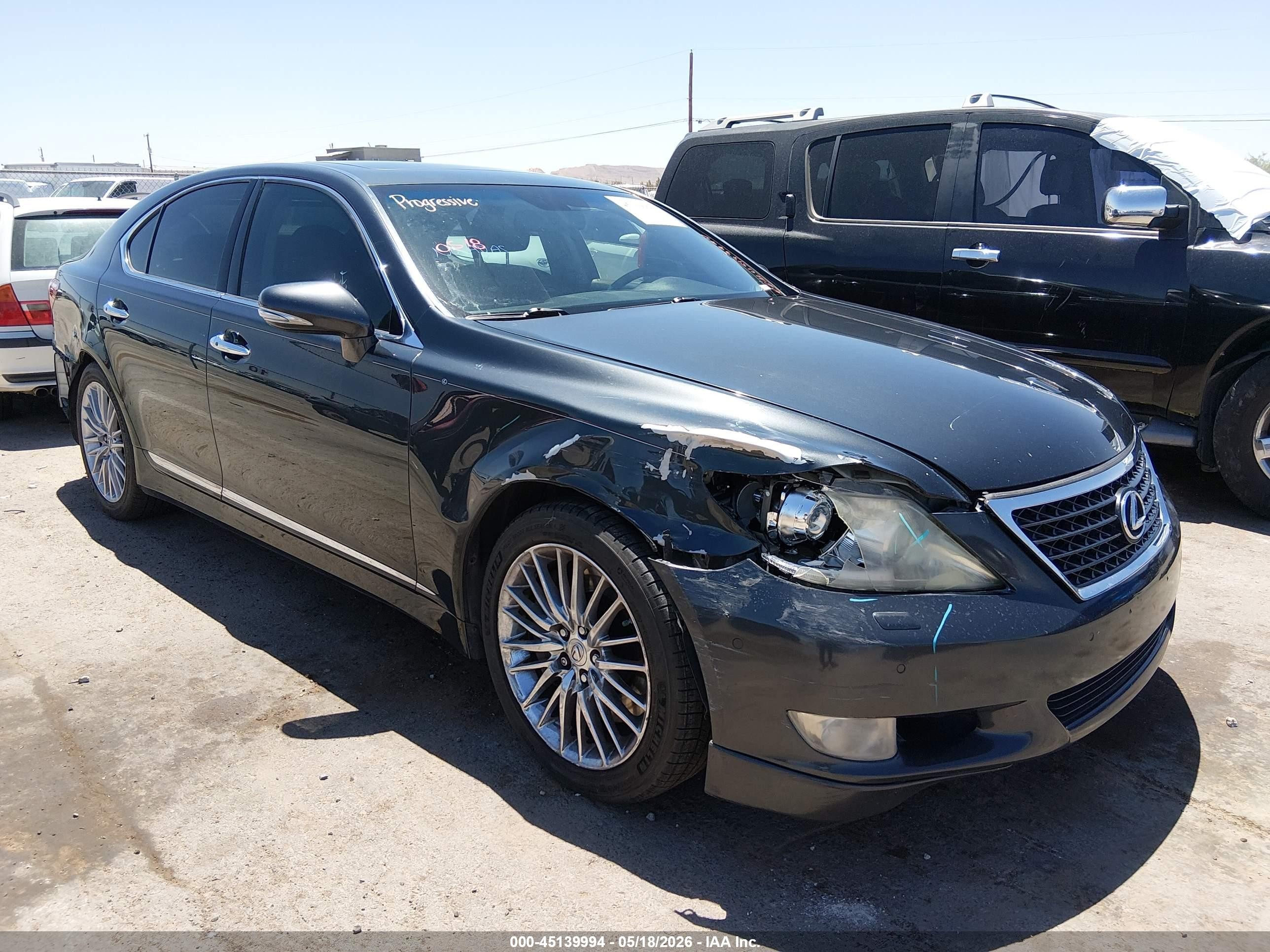 2010 Lexus Ls 460   Black vin: JTHBL5EF3A5093464