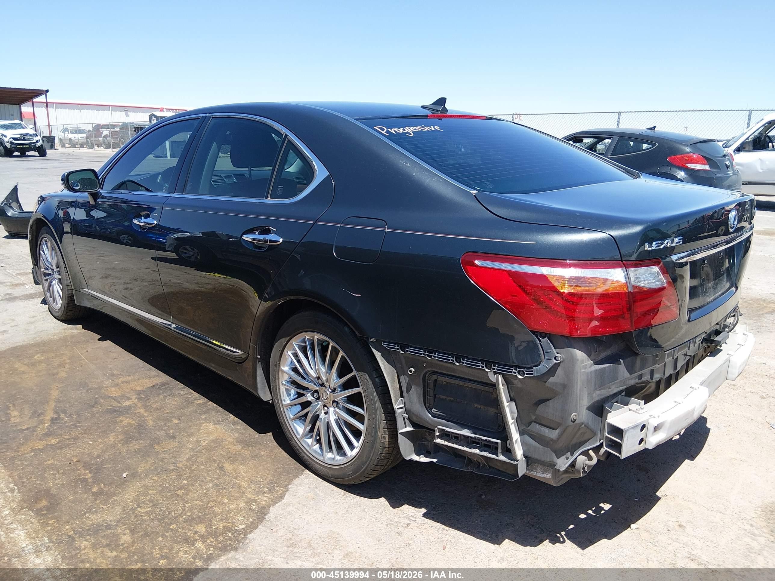2010 Lexus Ls 460   Black vin: JTHBL5EF3A5093464
