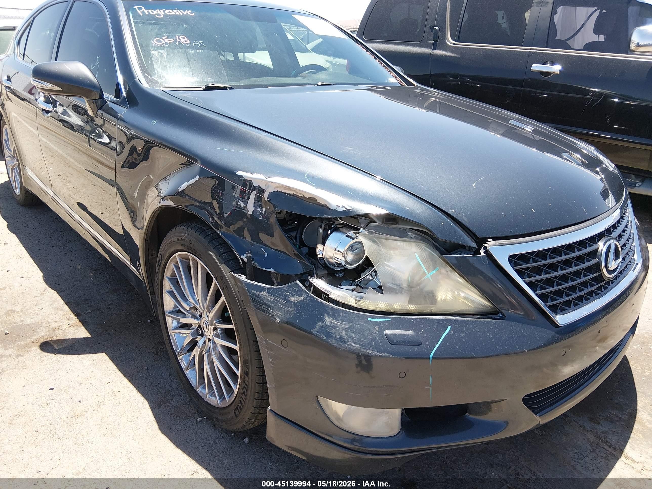 2010 Lexus Ls 460   Black vin: JTHBL5EF3A5093464