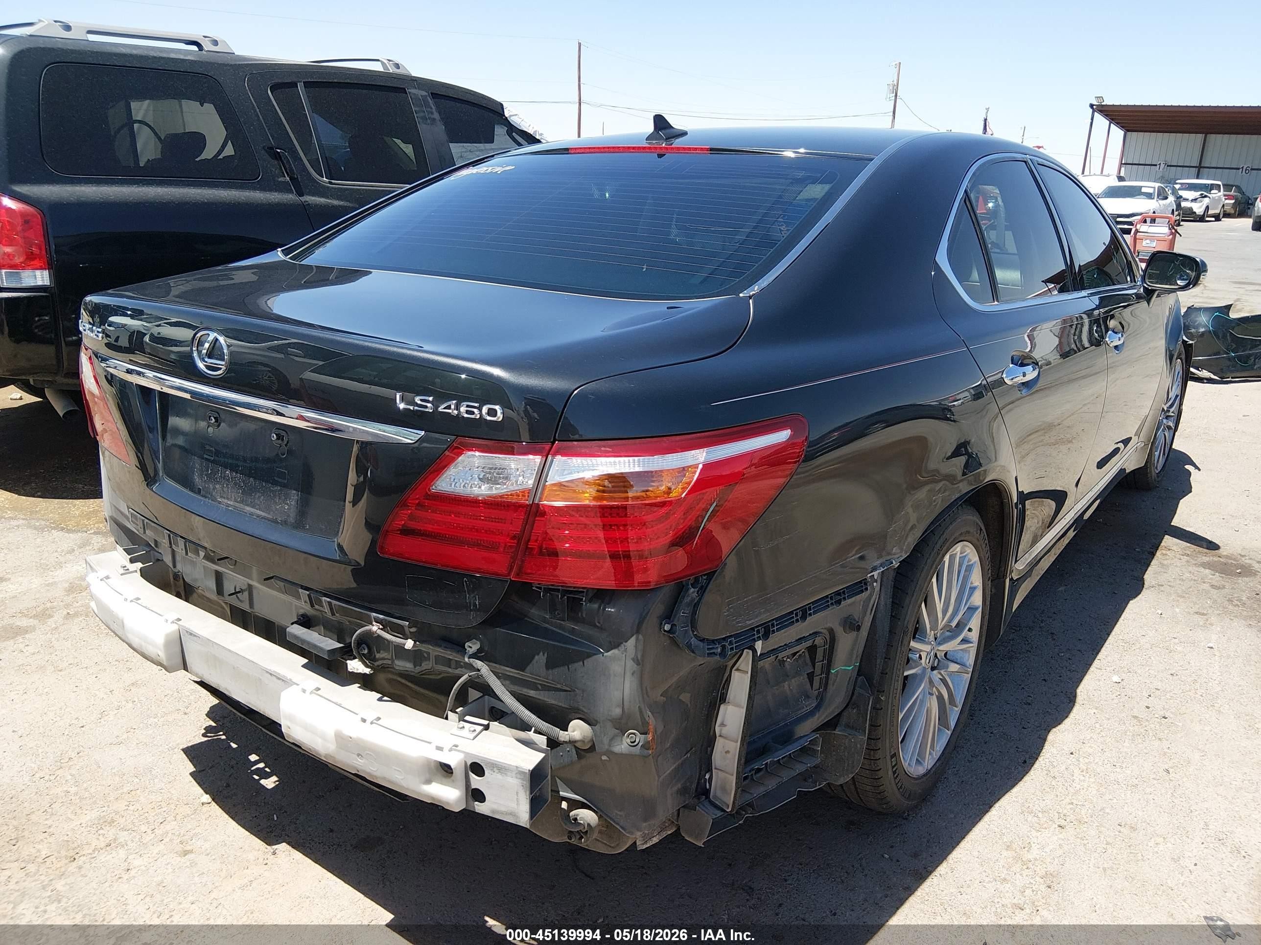 2010 Lexus Ls 460   Black vin: JTHBL5EF3A5093464