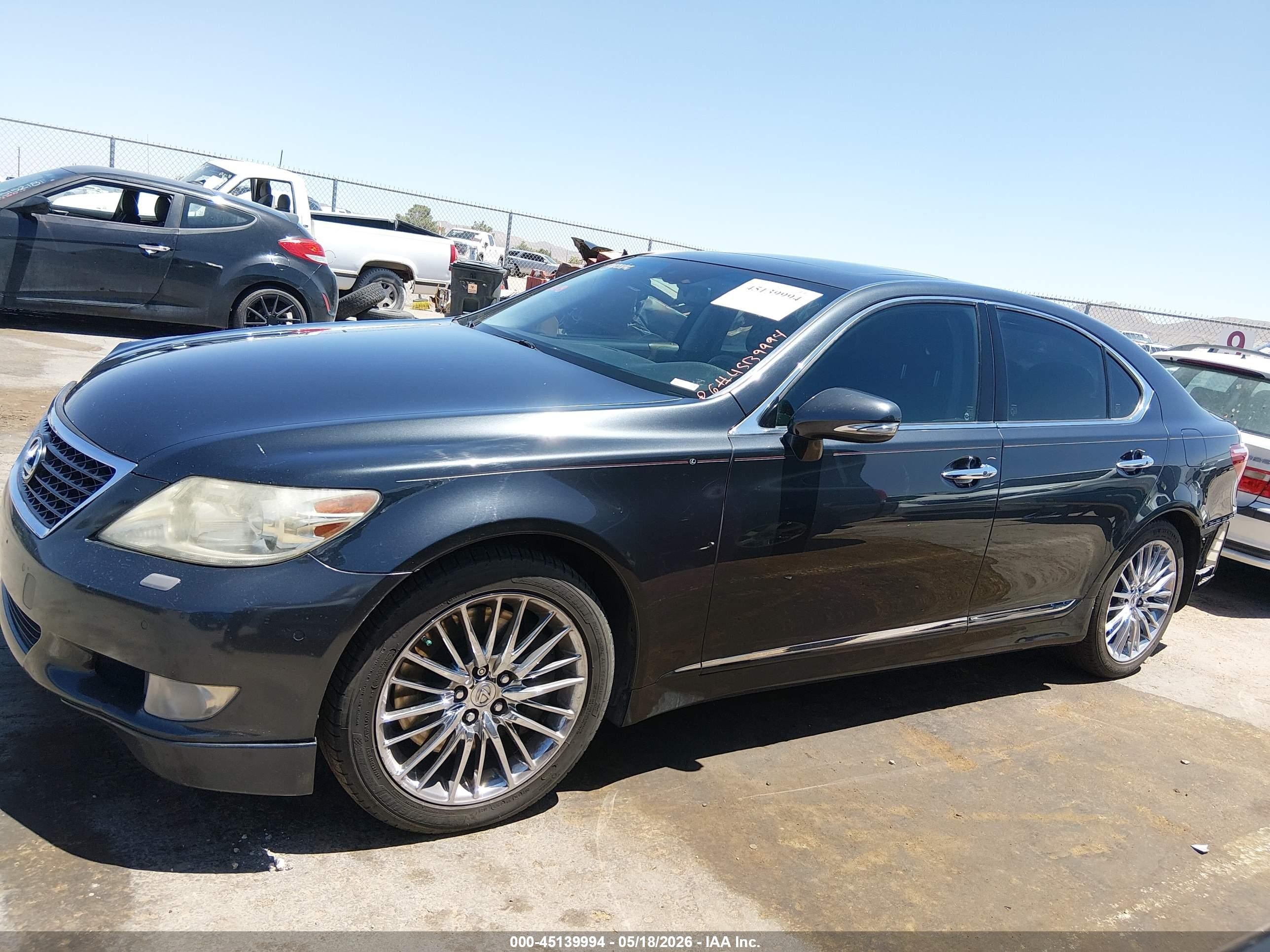 2010 Lexus Ls 460   Black vin: JTHBL5EF3A5093464