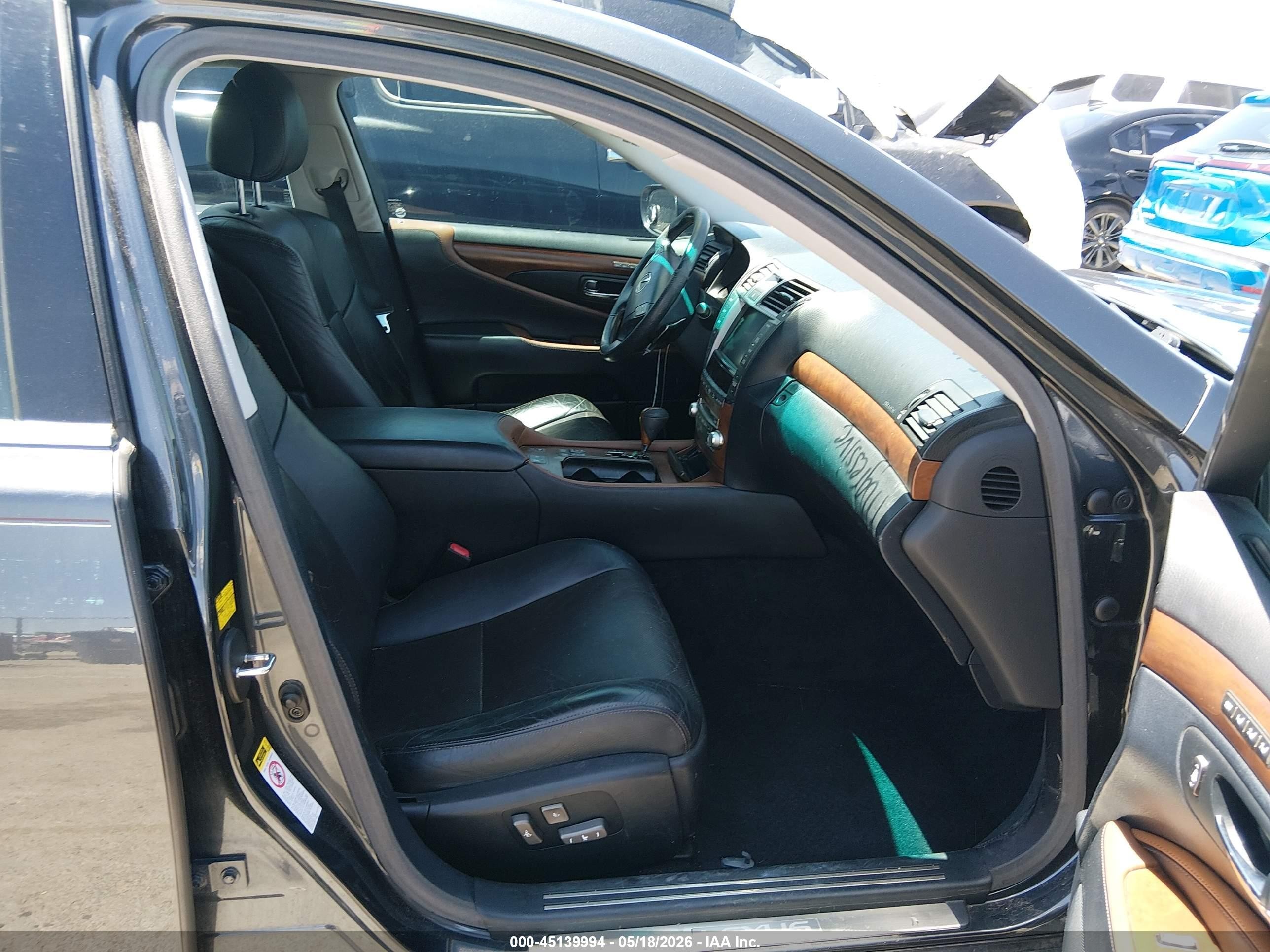 2010 Lexus Ls 460   Black vin: JTHBL5EF3A5093464