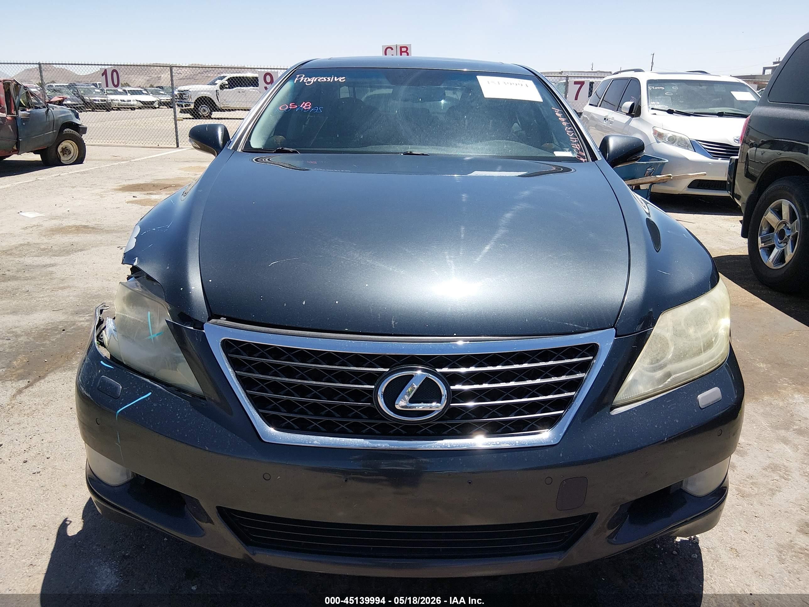 2010 Lexus Ls 460   Black vin: JTHBL5EF3A5093464