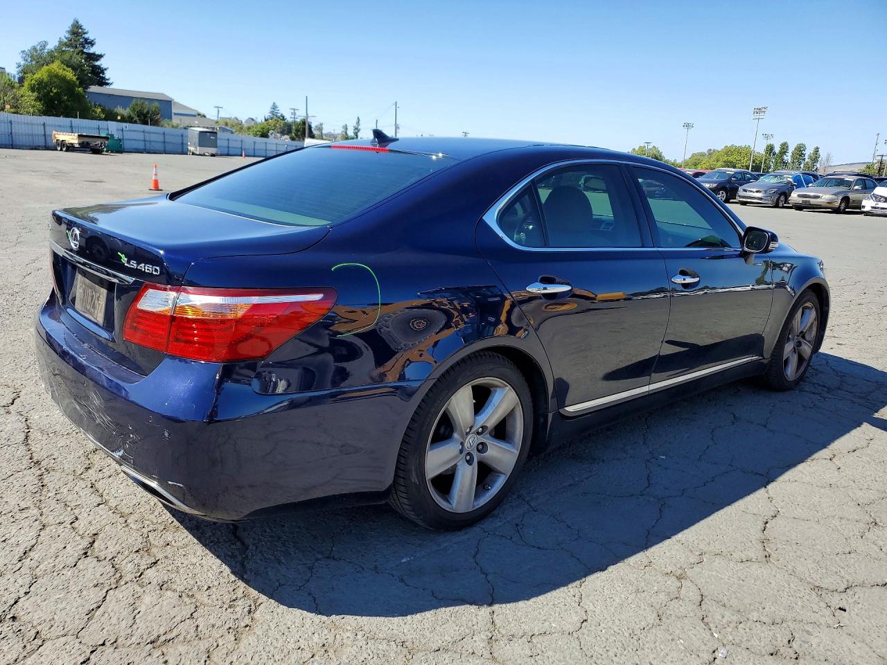 2010 Lexus Ls 460 Blue vin: JTHBL5EF3A5094985