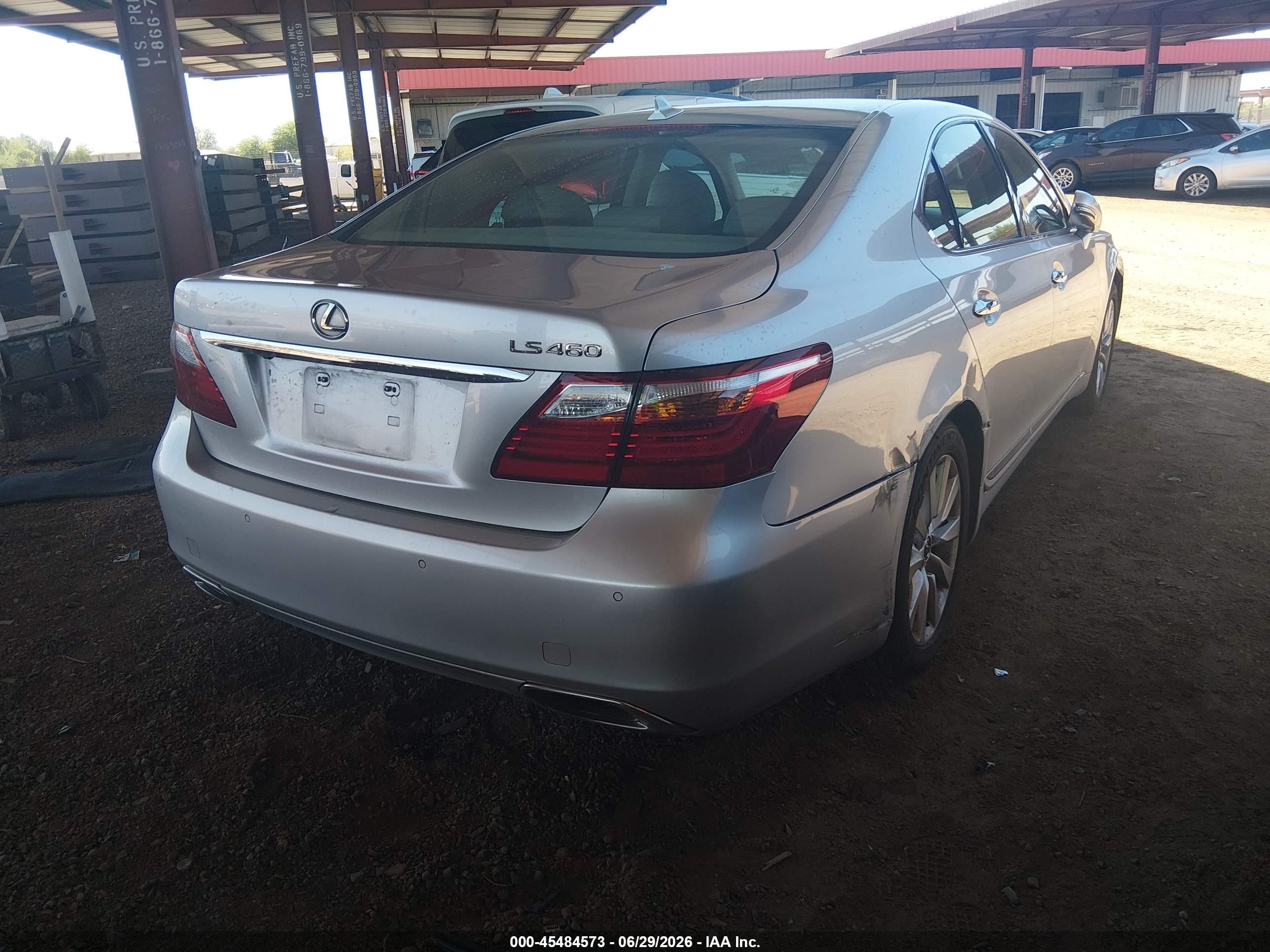 2011 Lexus Ls 460 Silver vin: JTHBL5EF3B5106991