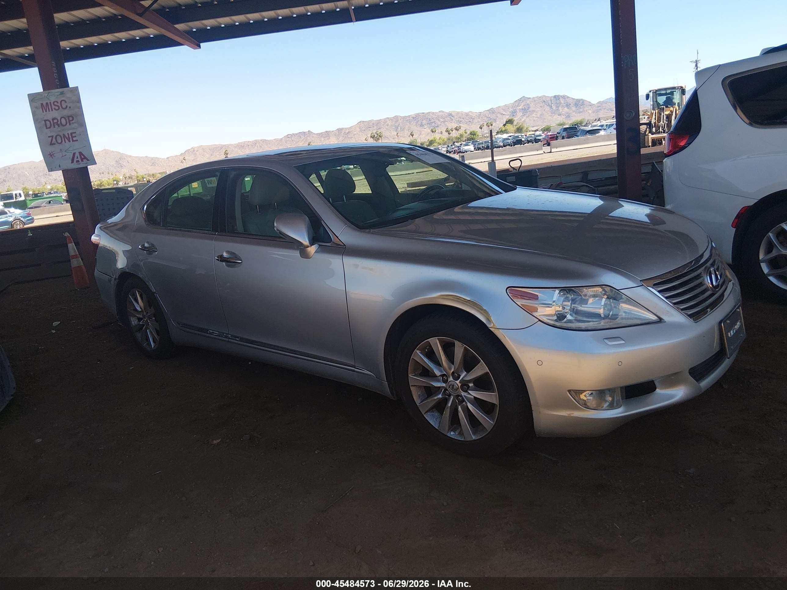 2011 Lexus Ls 460 Silver vin: JTHBL5EF3B5106991