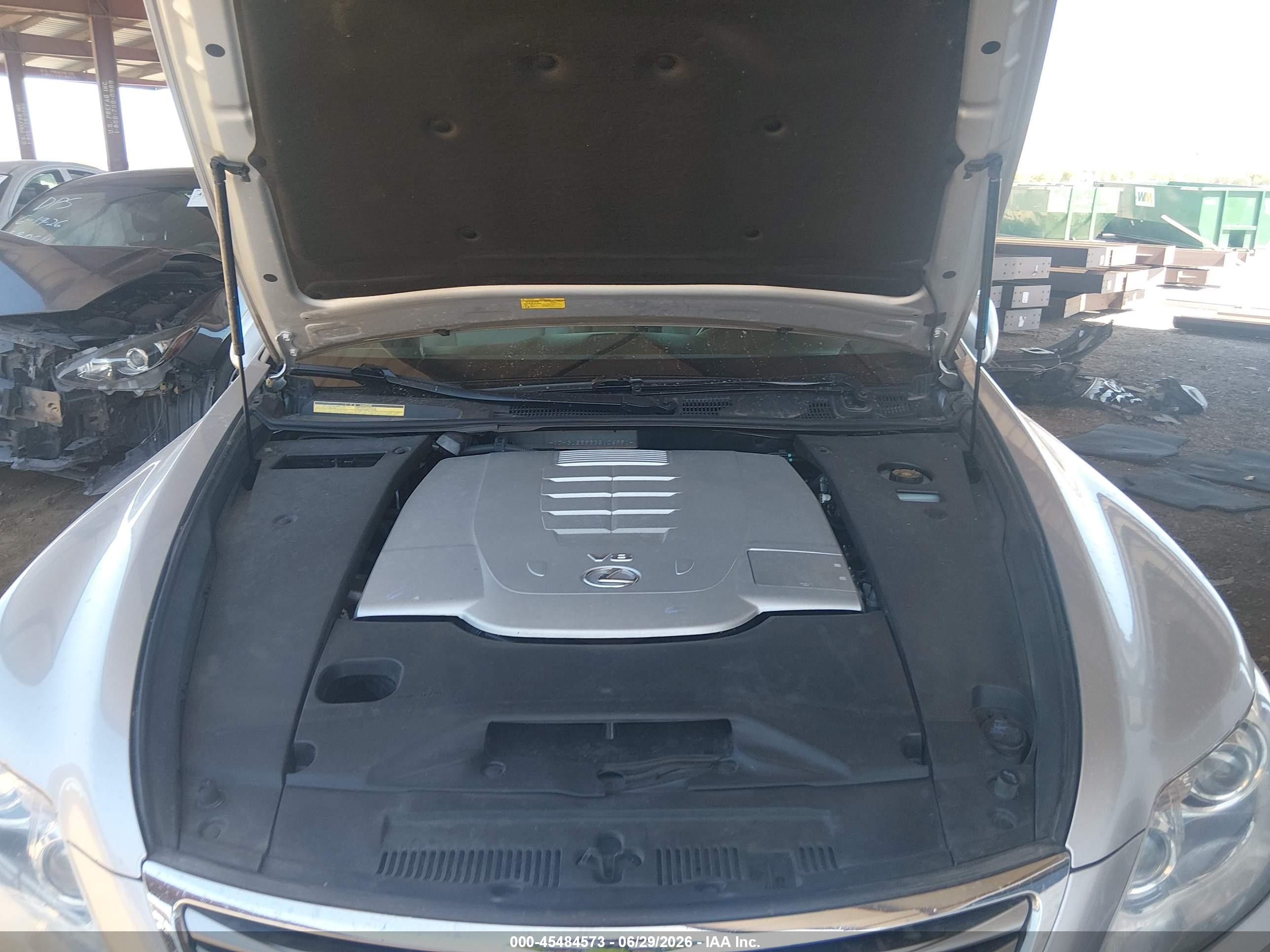 2011 Lexus Ls 460 Silver vin: JTHBL5EF3B5106991