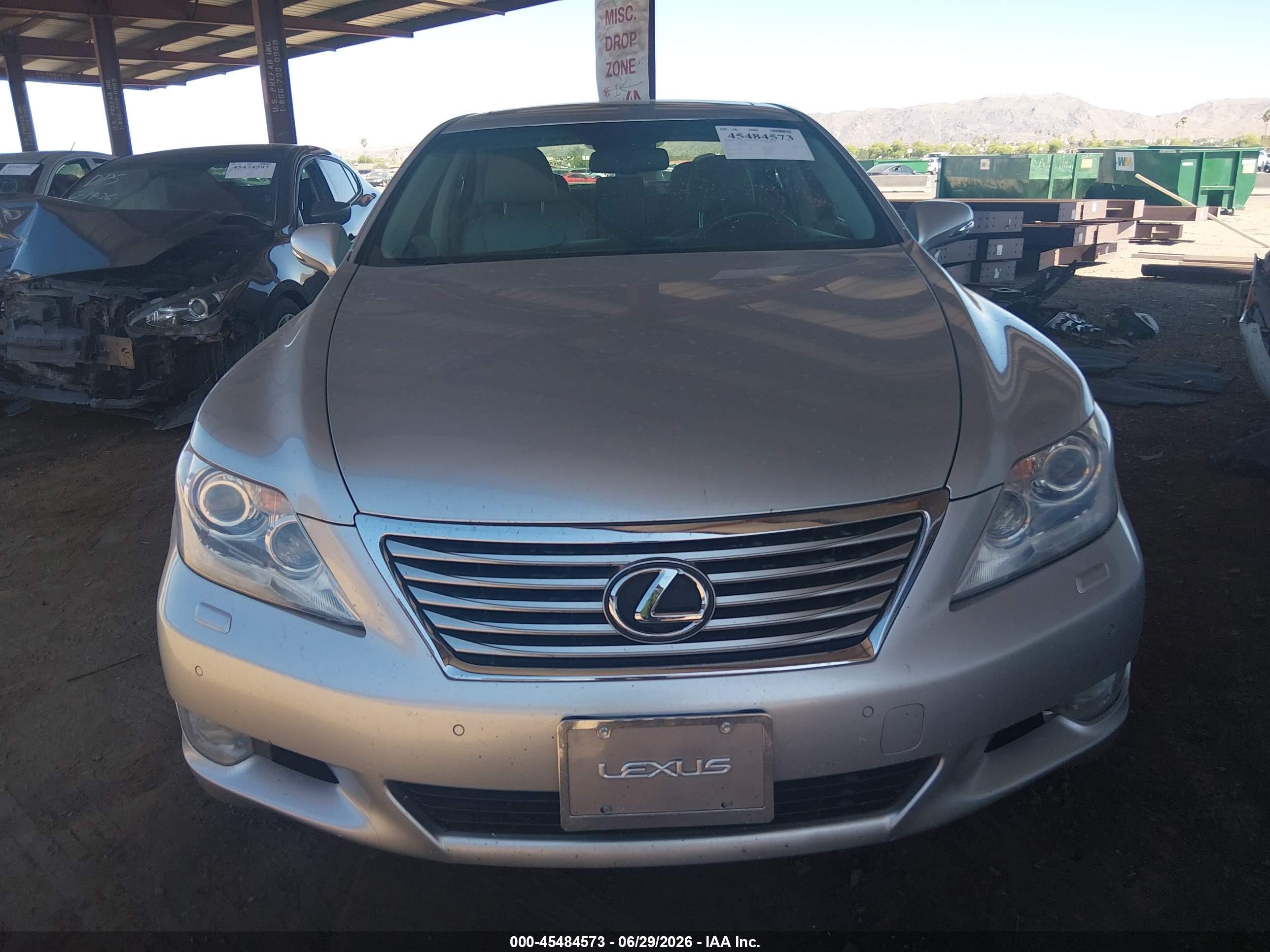 2011 Lexus Ls 460 Silver vin: JTHBL5EF3B5106991