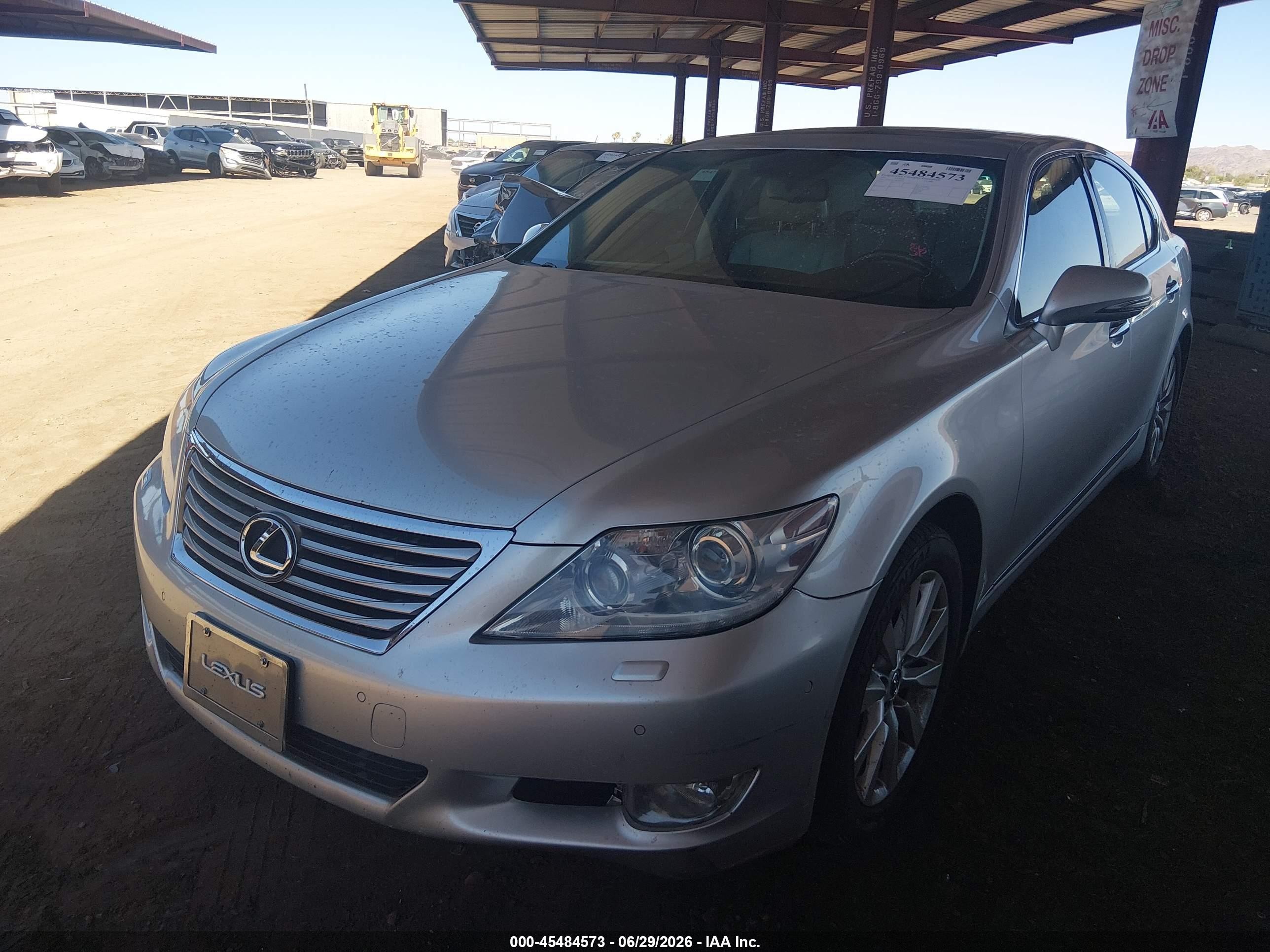 2011 Lexus Ls 460 Silver vin: JTHBL5EF3B5106991