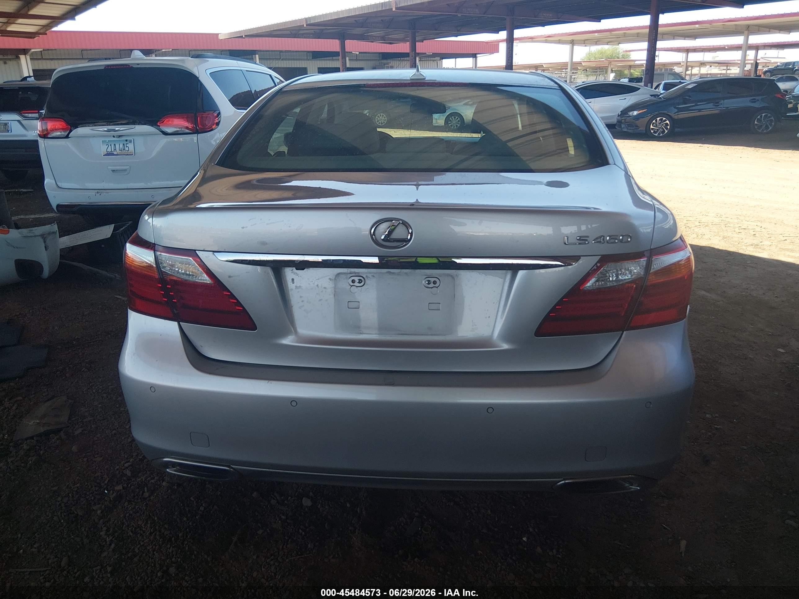 2011 Lexus Ls 460 Silver vin: JTHBL5EF3B5106991