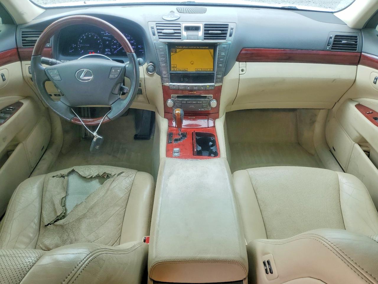 2012 Lexus Ls 460 White vin: JTHBL5EF3C5111562