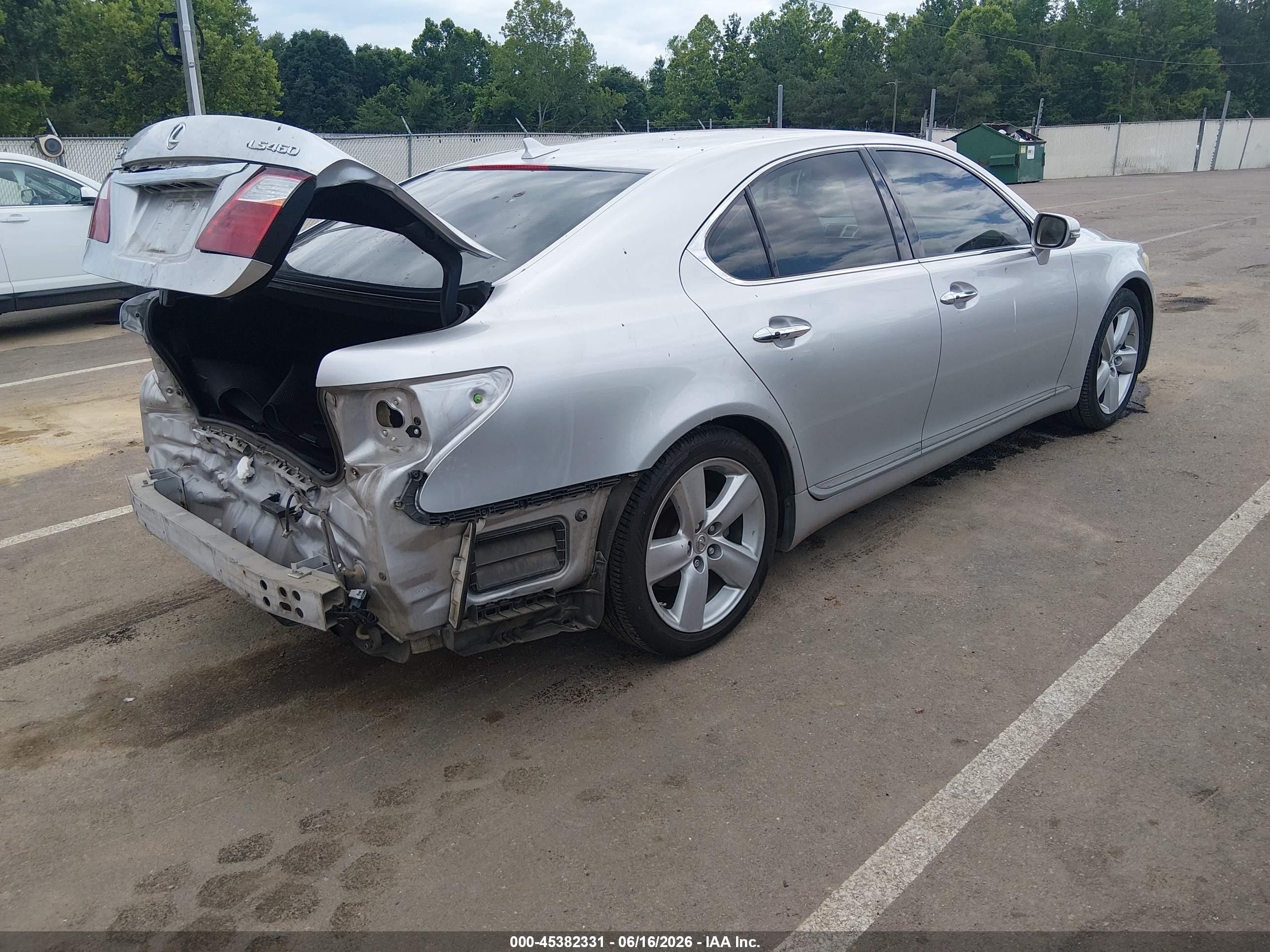 2010 Lexus Ls 460   Gray vin: JTHBL5EF4A5093232