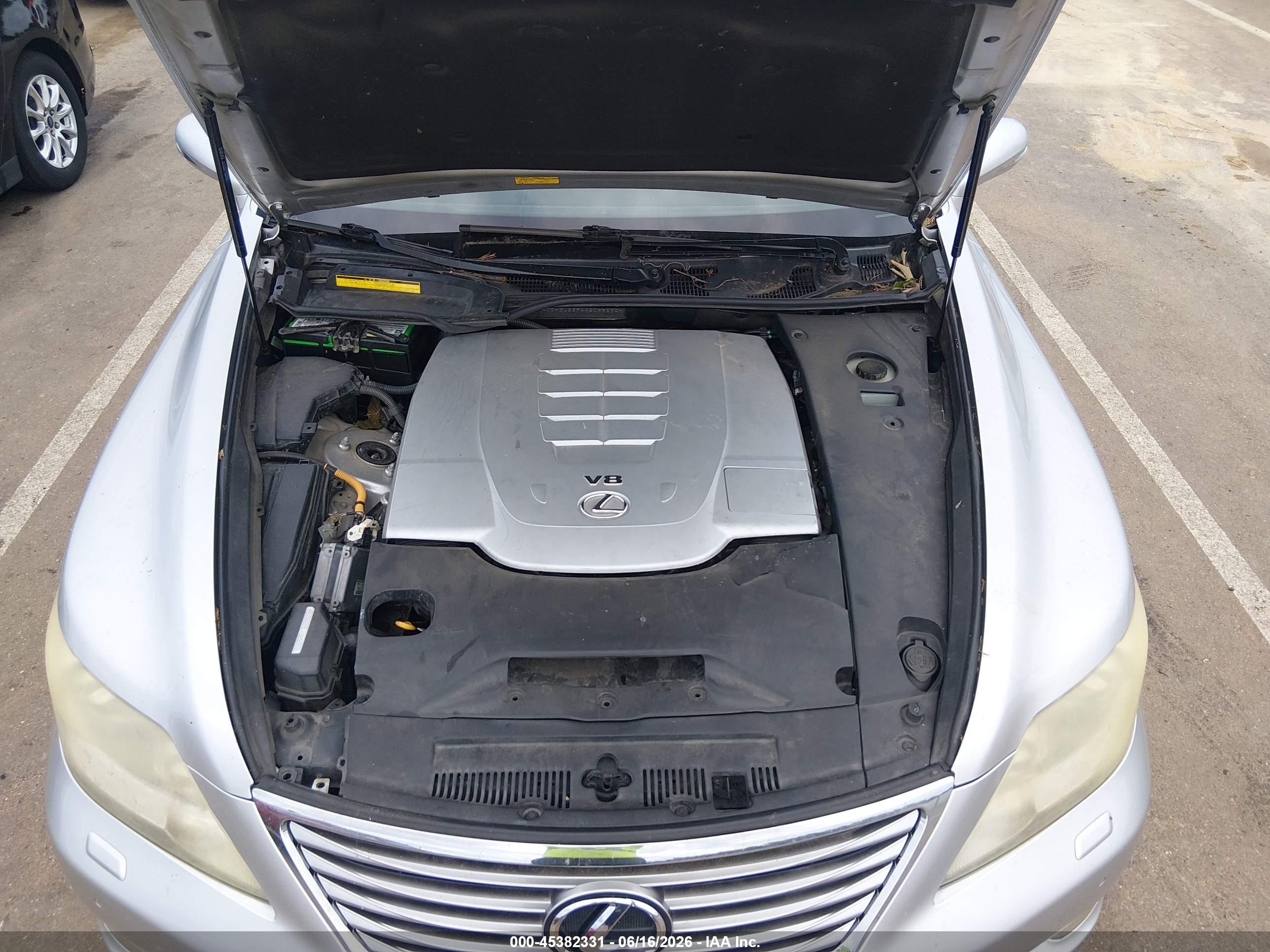 2010 Lexus Ls 460   Gray vin: JTHBL5EF4A5093232