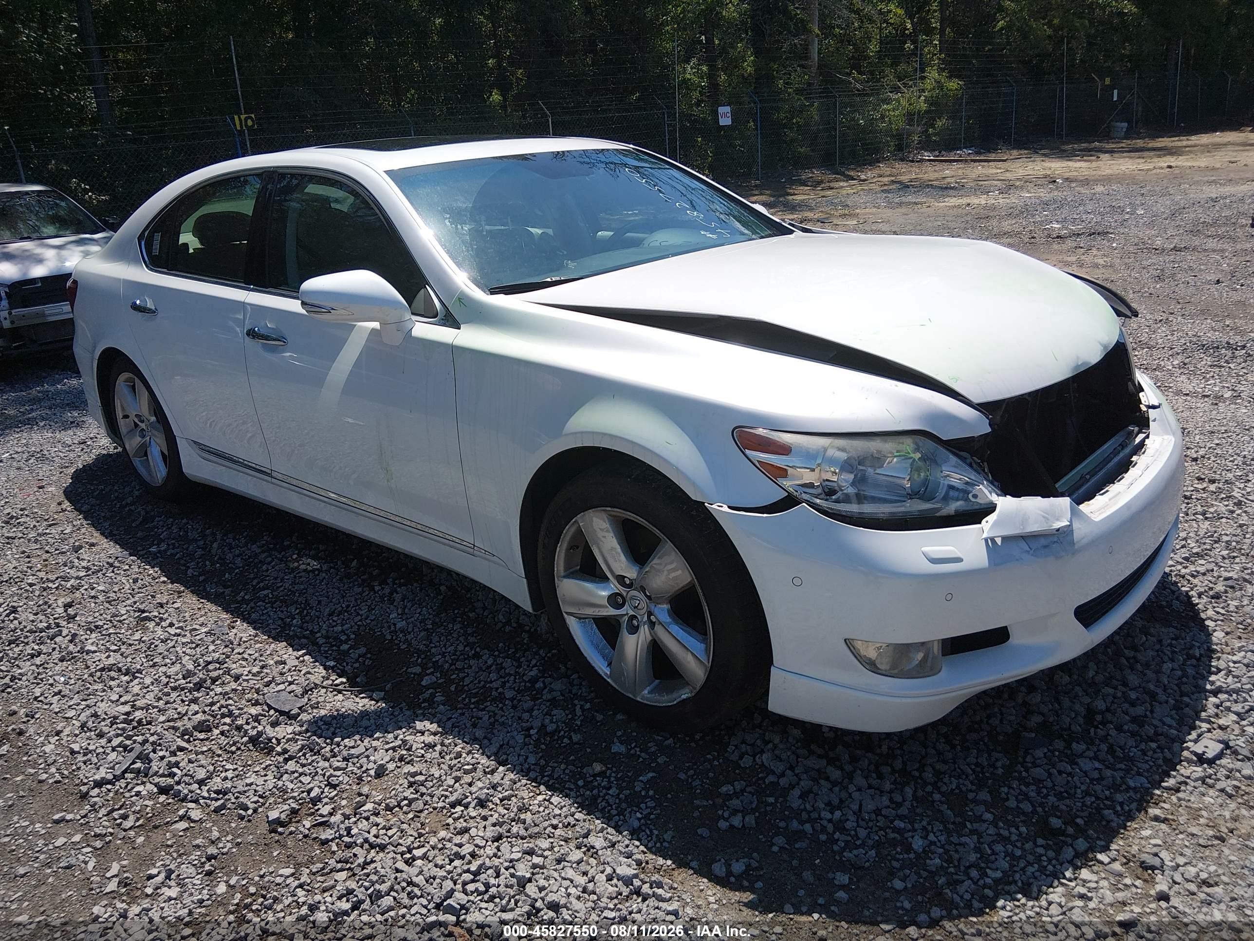 2010 Lexus Ls 460   White vin: JTHBL5EF4A5094896