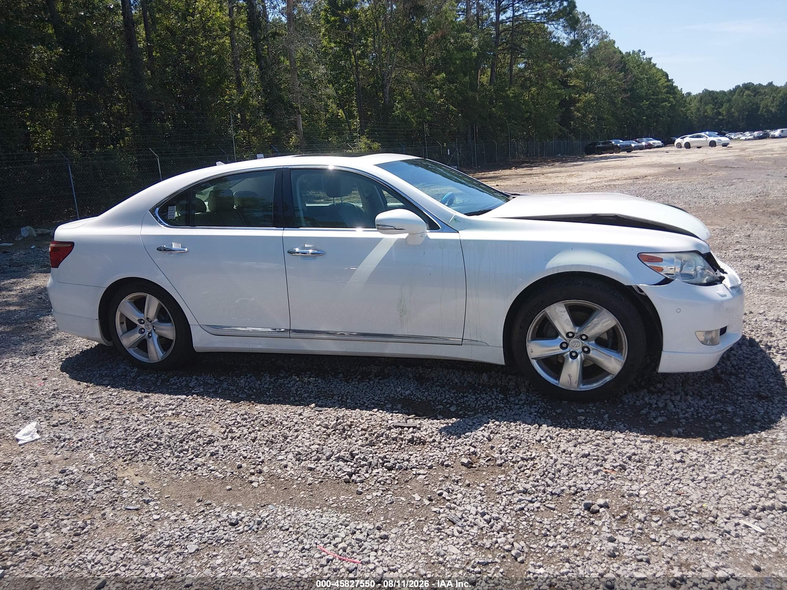 2010 Lexus Ls 460   White vin: JTHBL5EF4A5094896