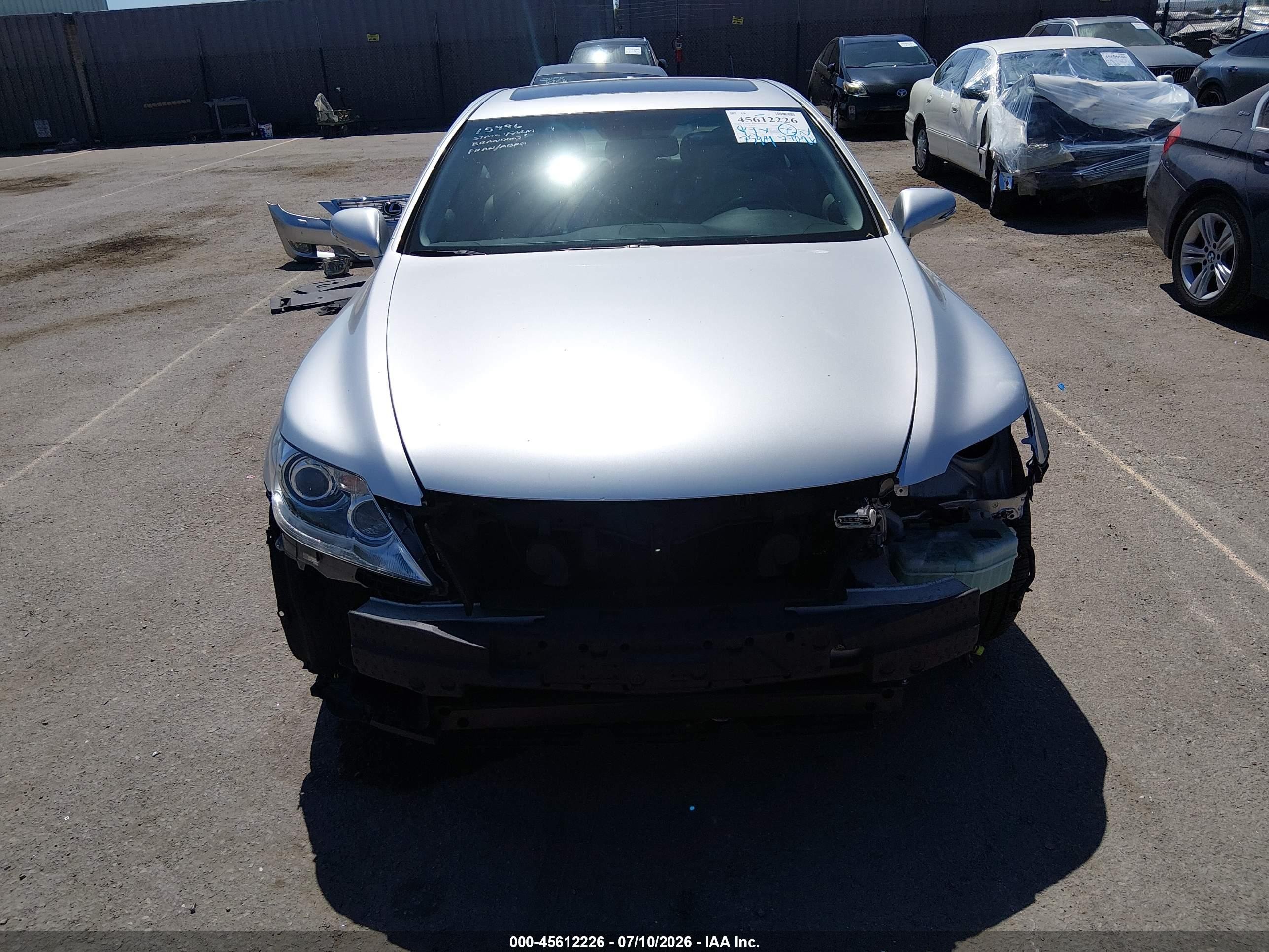 2010 Lexus Ls 460   Silver vin: JTHBL5EF4A5099936