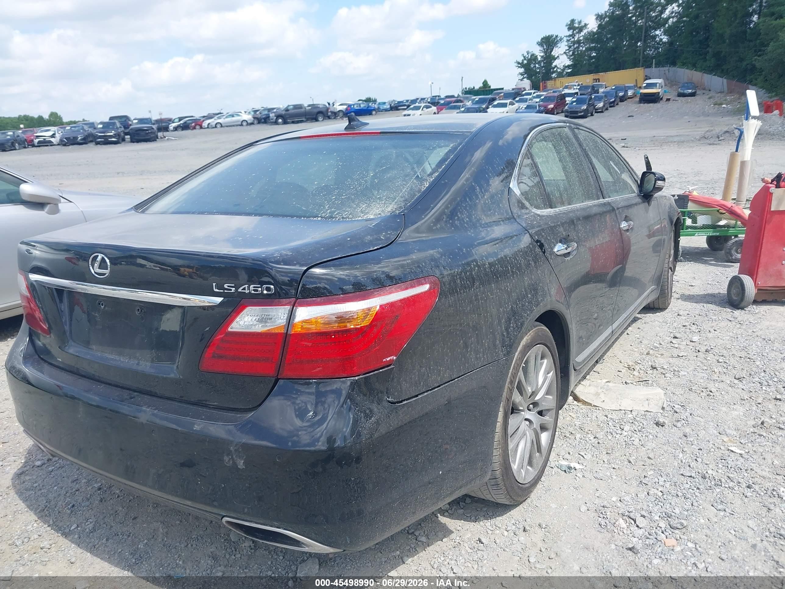 2012 Lexus Ls 460   Черный vin: JTHBL5EF4C5111585