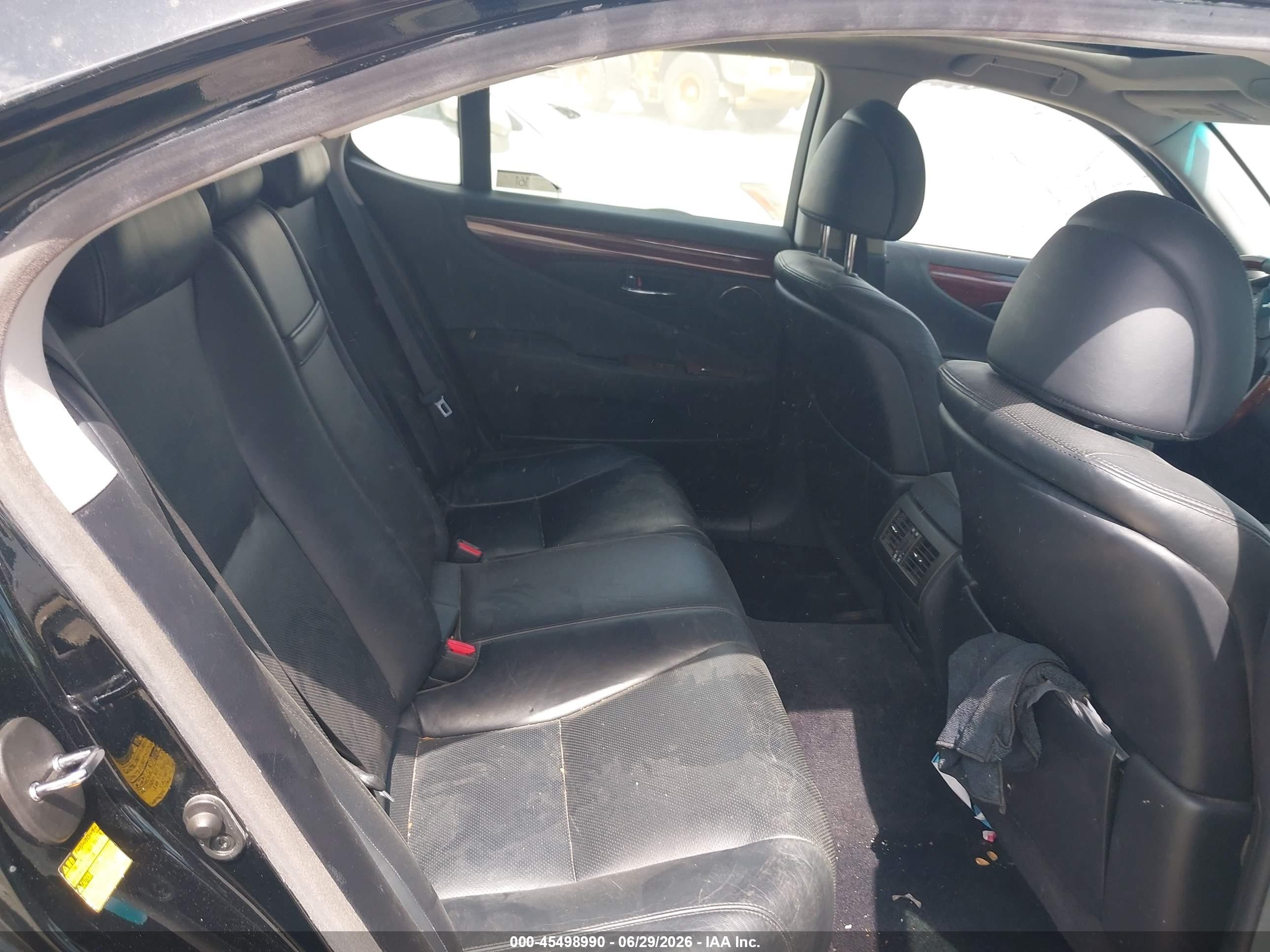 2012 Lexus Ls 460   Черный vin: JTHBL5EF4C5111585
