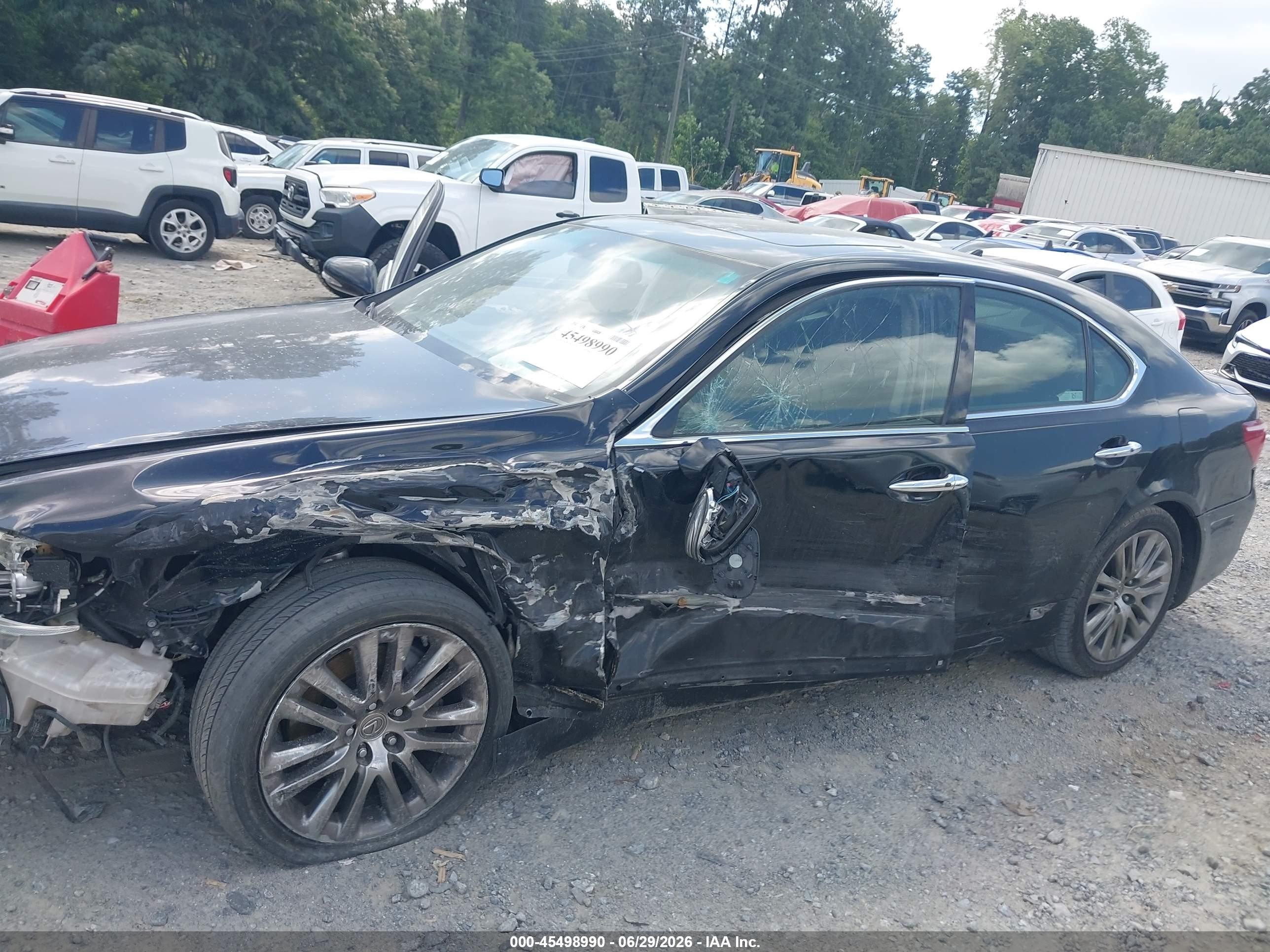 2012 Lexus Ls 460   Черный vin: JTHBL5EF4C5111585