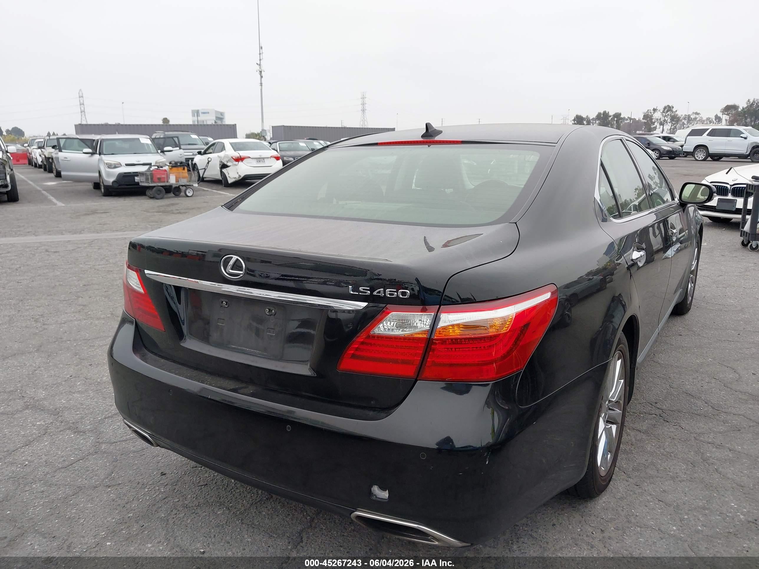 2012 Lexus Ls 460   Black vin: JTHBL5EF4C5112817