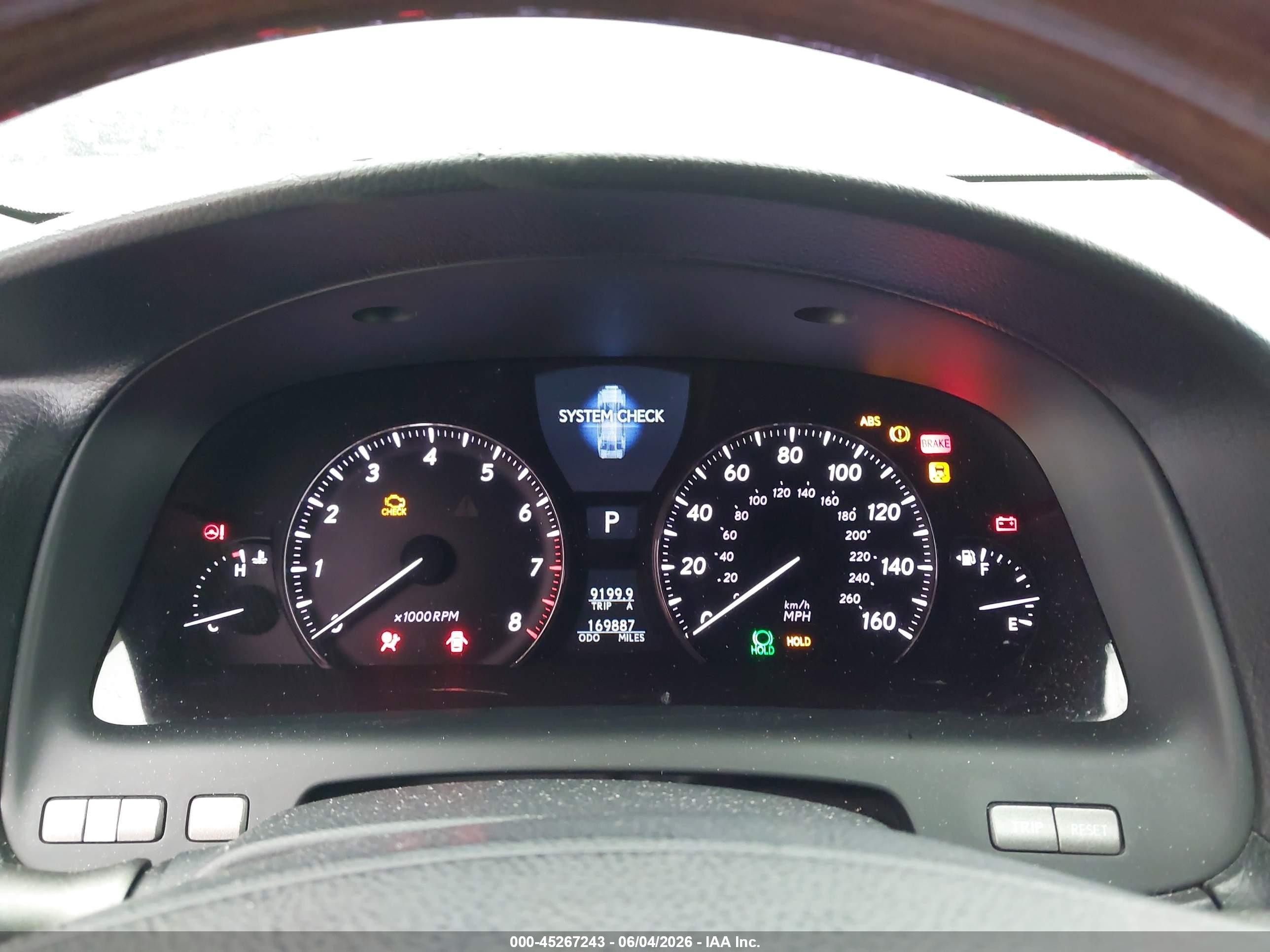 2012 Lexus Ls 460   Black vin: JTHBL5EF4C5112817