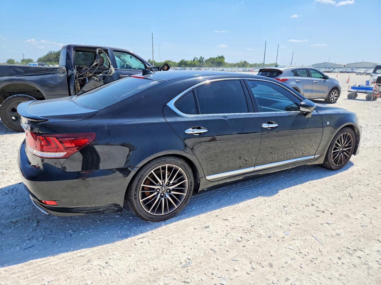2014 Lexus Ls 460 Black vin: JTHBL5EF4E5128115