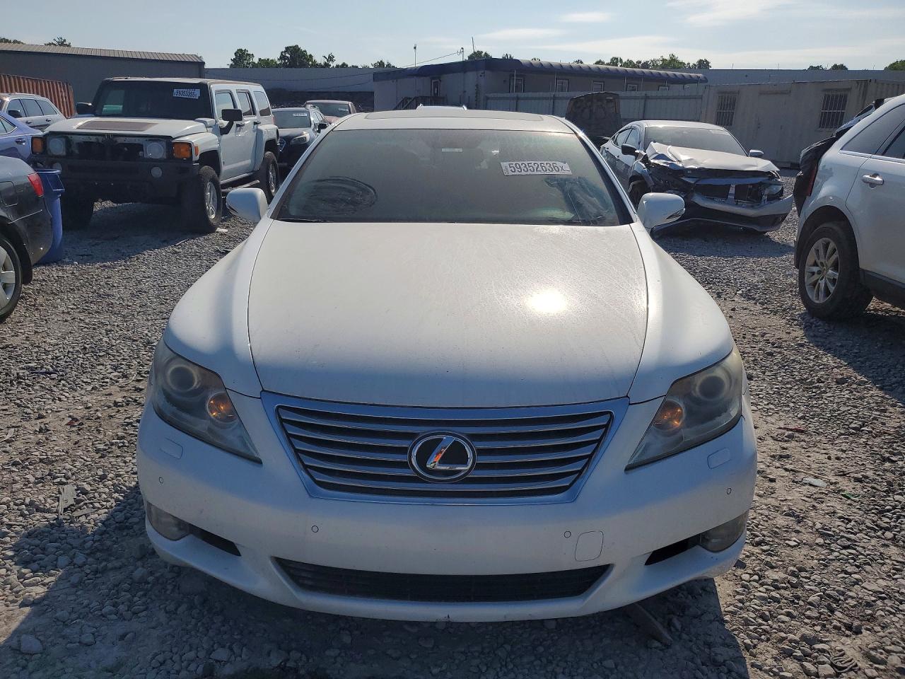 2010 Lexus Ls 460 White vin: JTHBL5EF5A5098214