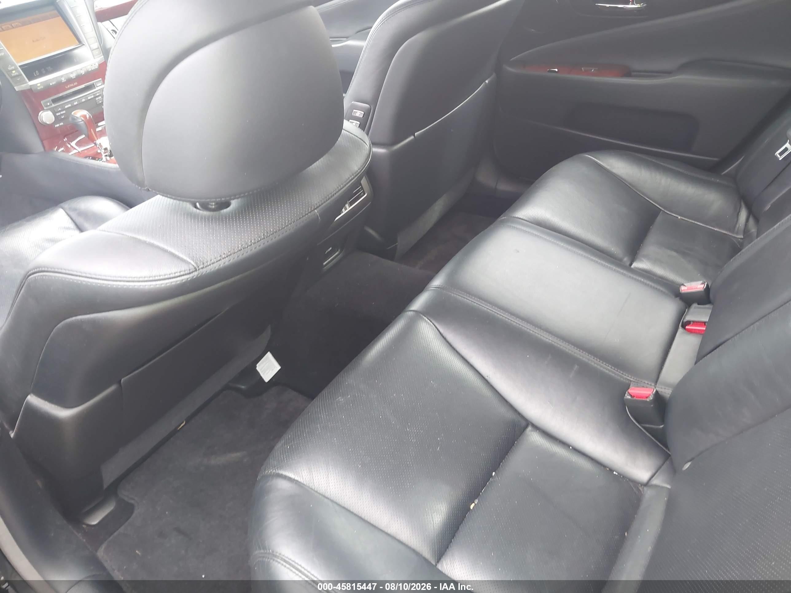 2010 Lexus Ls 460   Black vin: JTHBL5EF5A5099167
