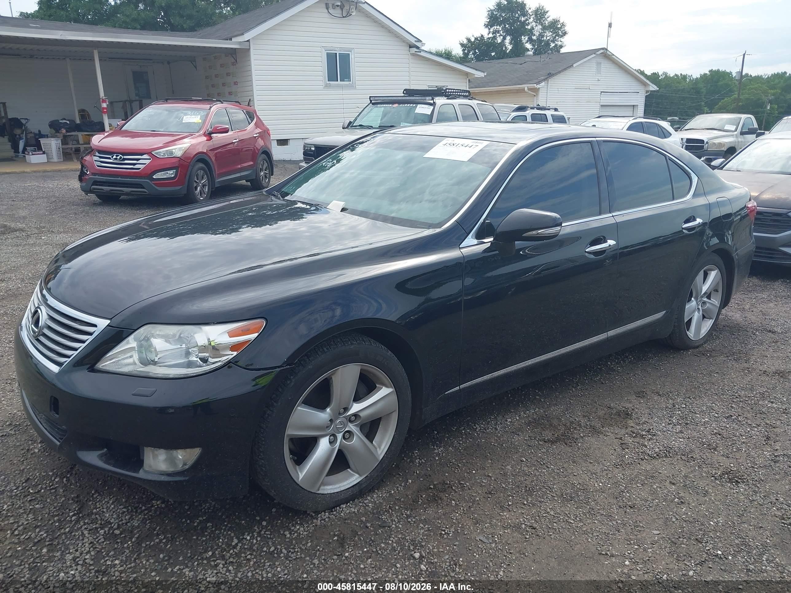 2010 Lexus Ls 460   Black vin: JTHBL5EF5A5099167