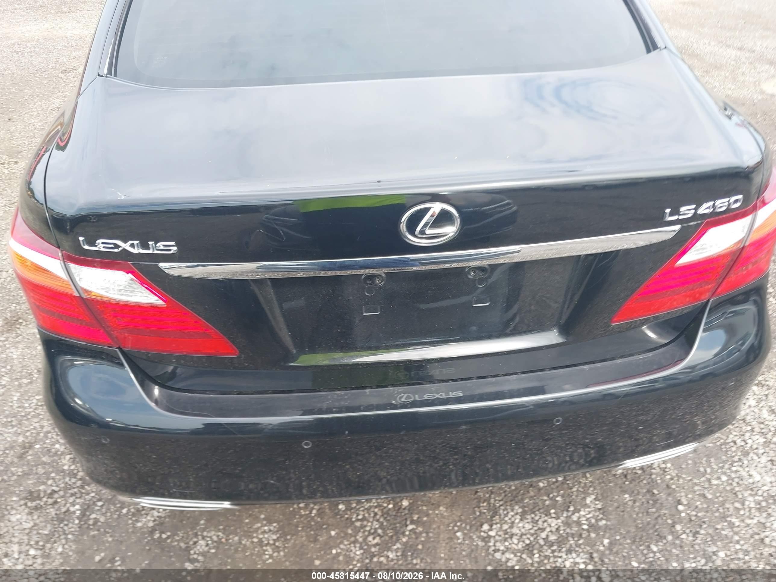 2010 Lexus Ls 460   Black vin: JTHBL5EF5A5099167