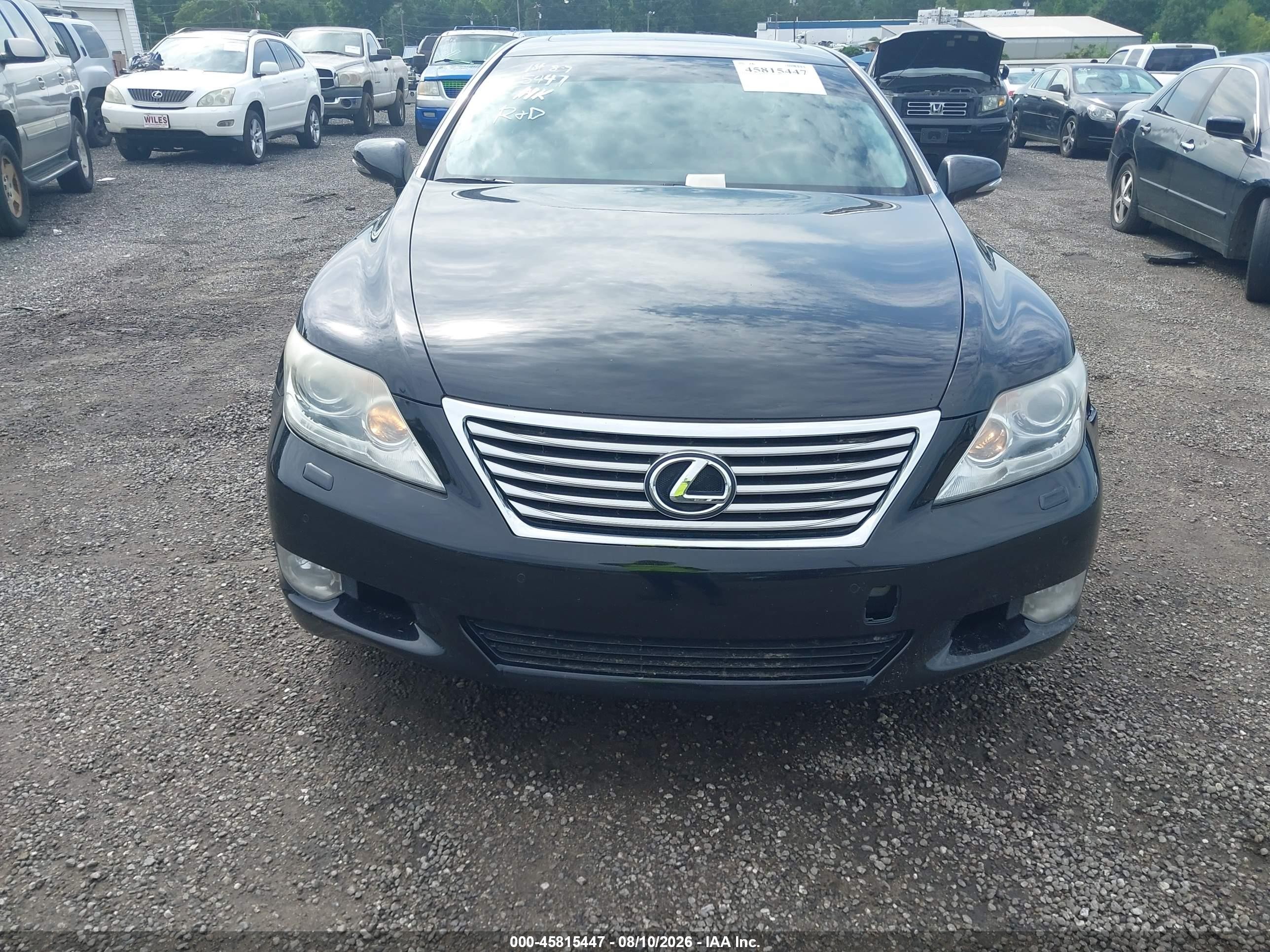 2010 Lexus Ls 460   Black vin: JTHBL5EF5A5099167