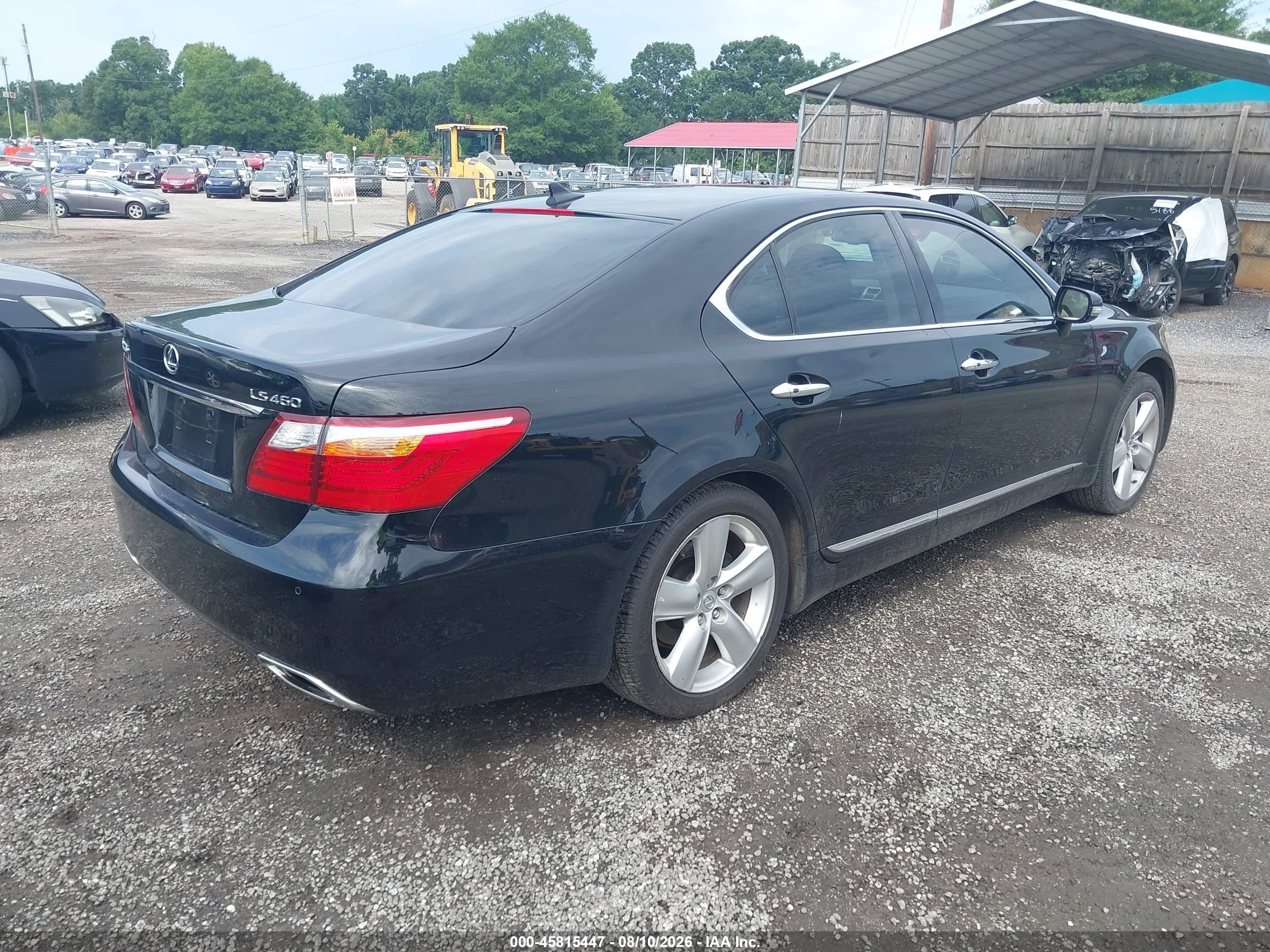 2010 Lexus Ls 460   Black vin: JTHBL5EF5A5099167