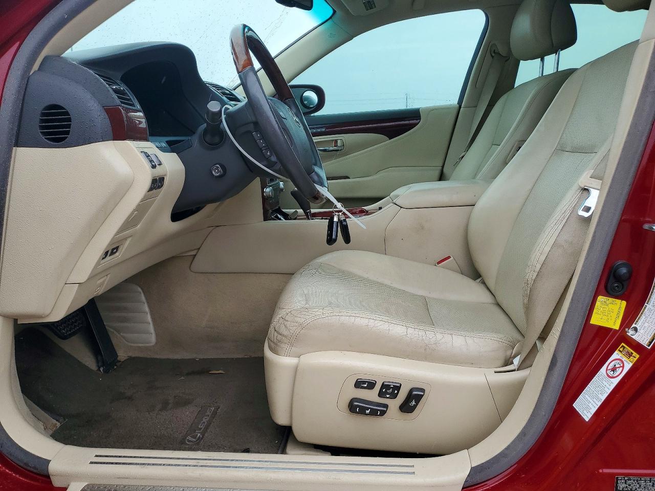 2012 Lexus Ls 460 Burgundy vin: JTHBL5EF5C5112776