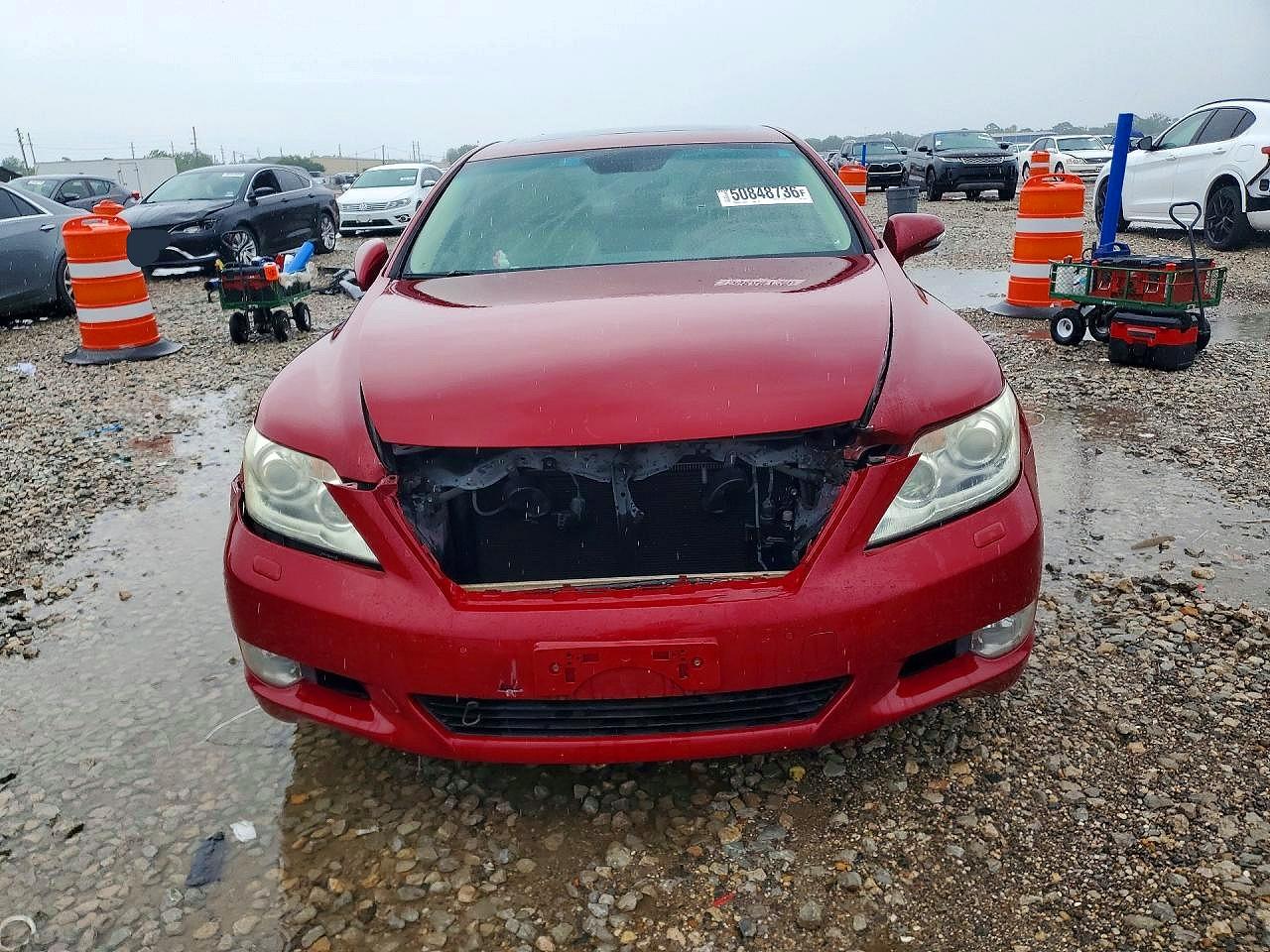 2012 Lexus Ls 460 Burgundy vin: JTHBL5EF5C5112776
