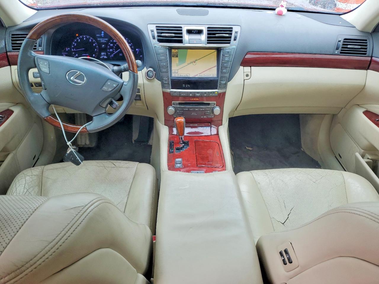 2012 Lexus Ls 460 Burgundy vin: JTHBL5EF5C5112776