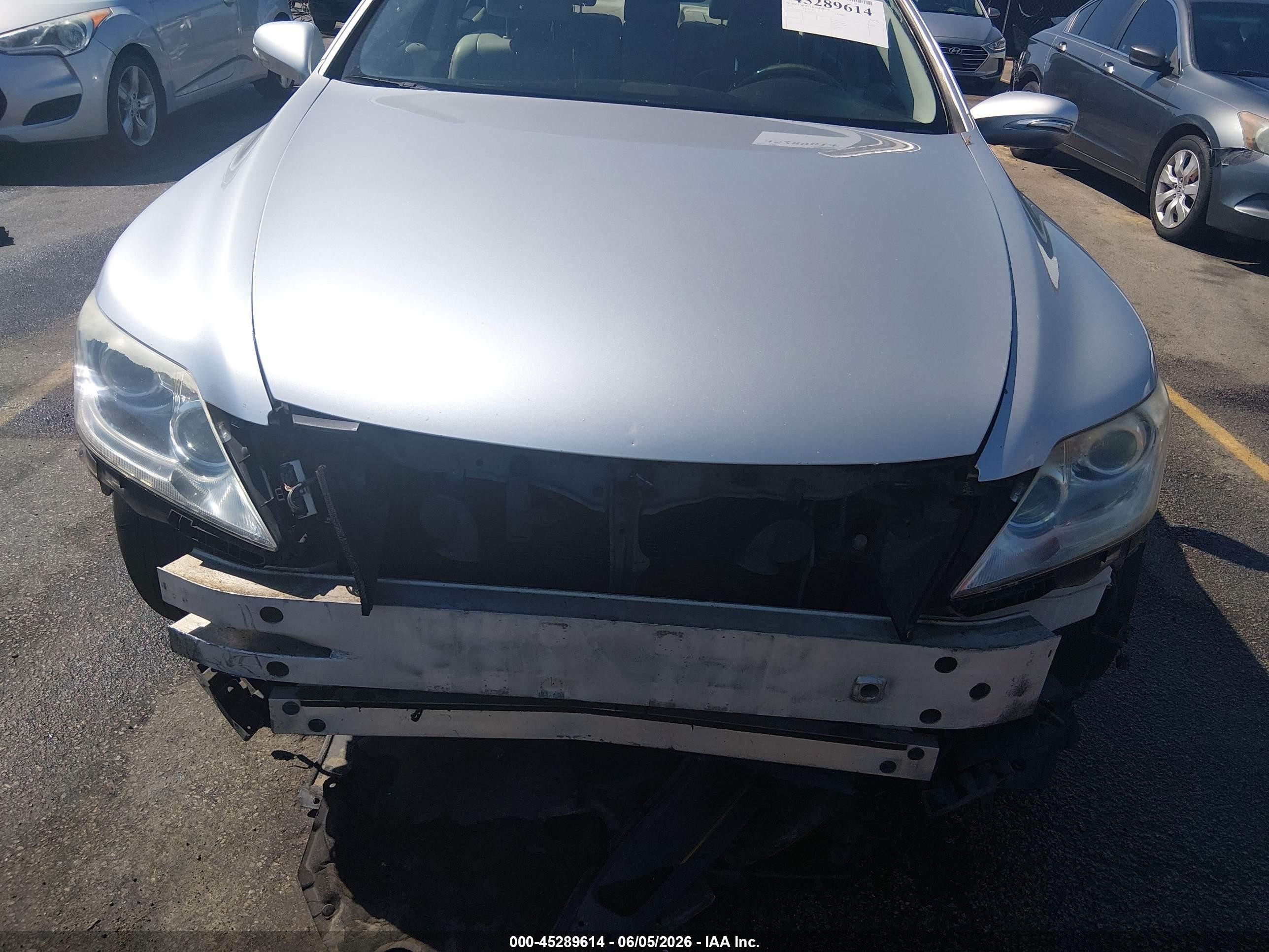 2012 Lexus Ls 460 Silver vin: JTHBL5EF5C5112924