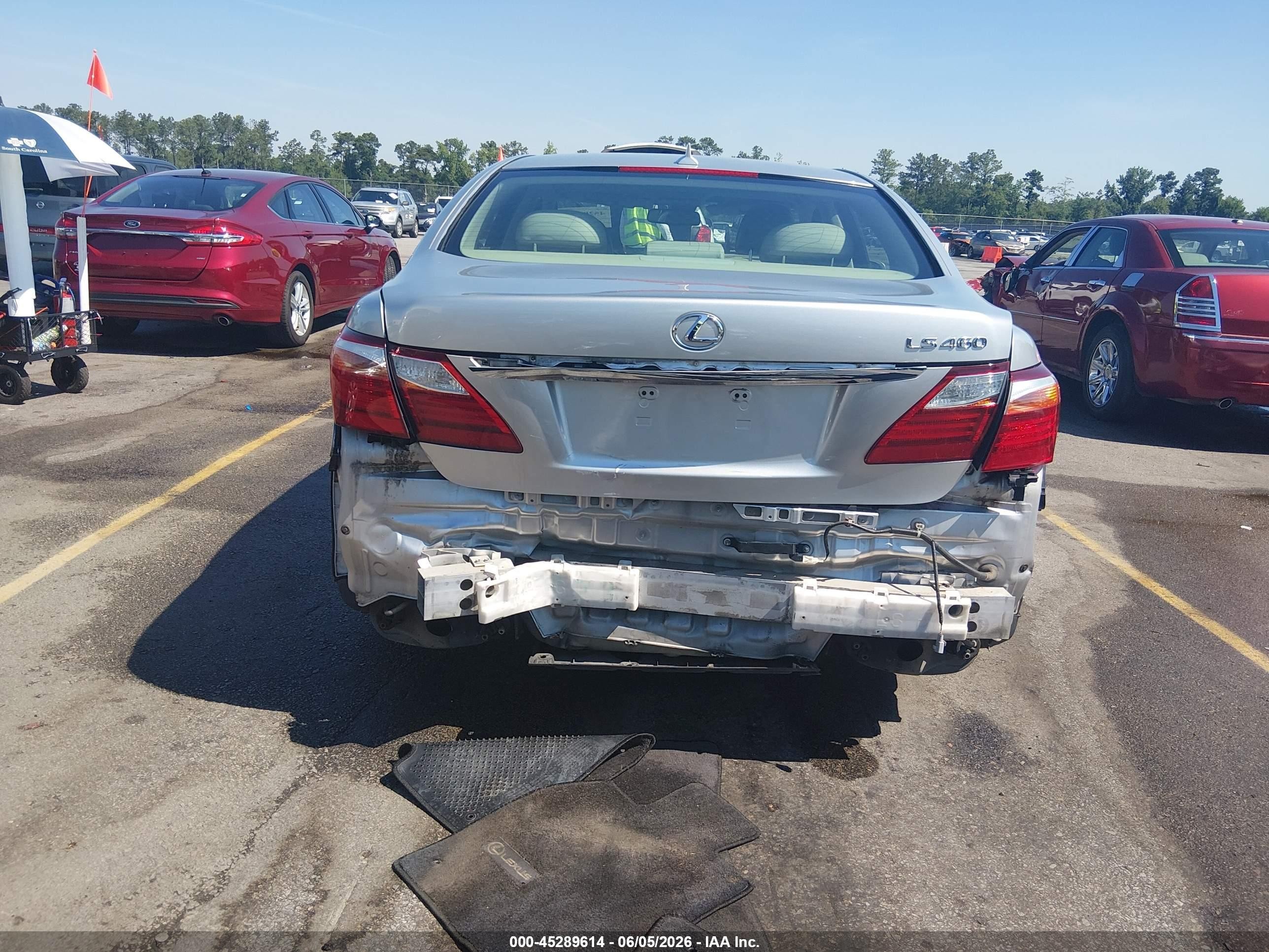 2012 Lexus Ls 460 Silver vin: JTHBL5EF5C5112924