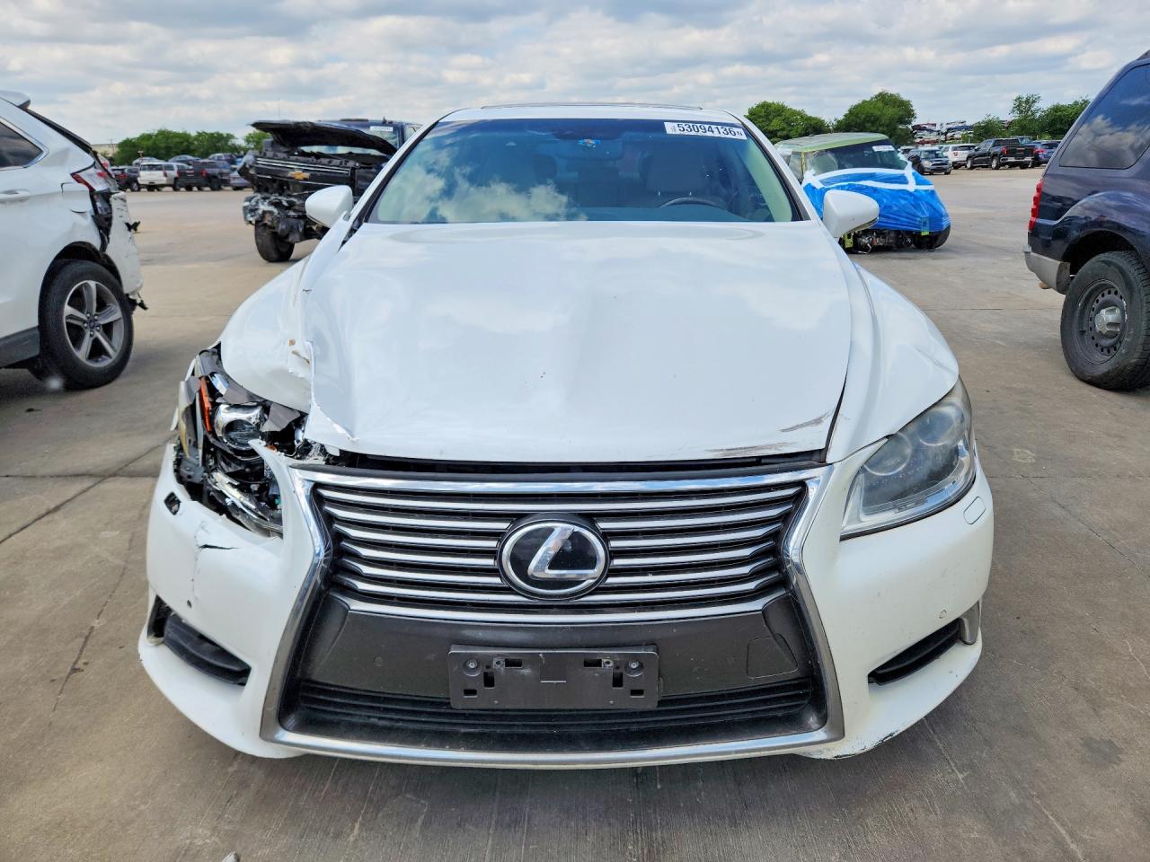 2013 Lexus Ls 460 White vin: JTHBL5EF5D5113931