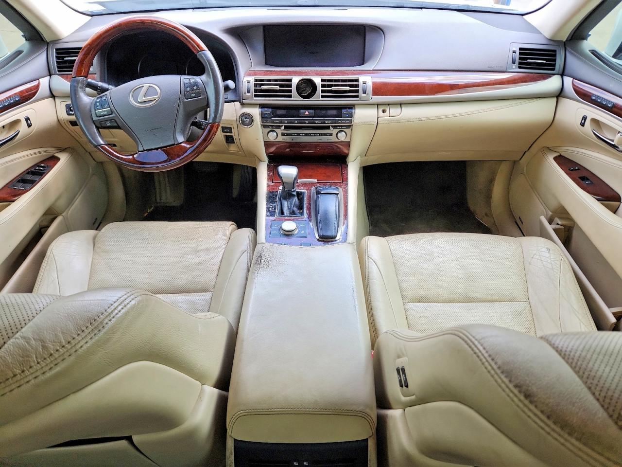2013 Lexus Ls 460 White vin: JTHBL5EF5D5113931