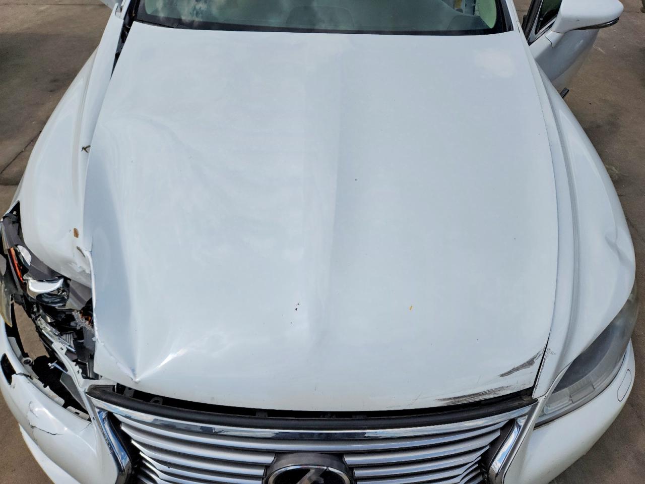 2013 Lexus Ls 460 White vin: JTHBL5EF5D5113931