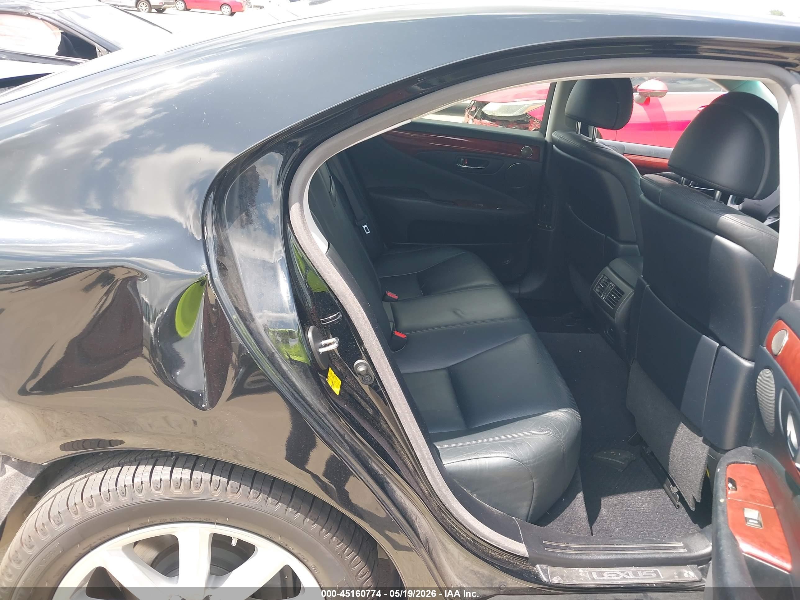 2012 Lexus Ls 460   Black vin: JTHBL5EF6C5111460