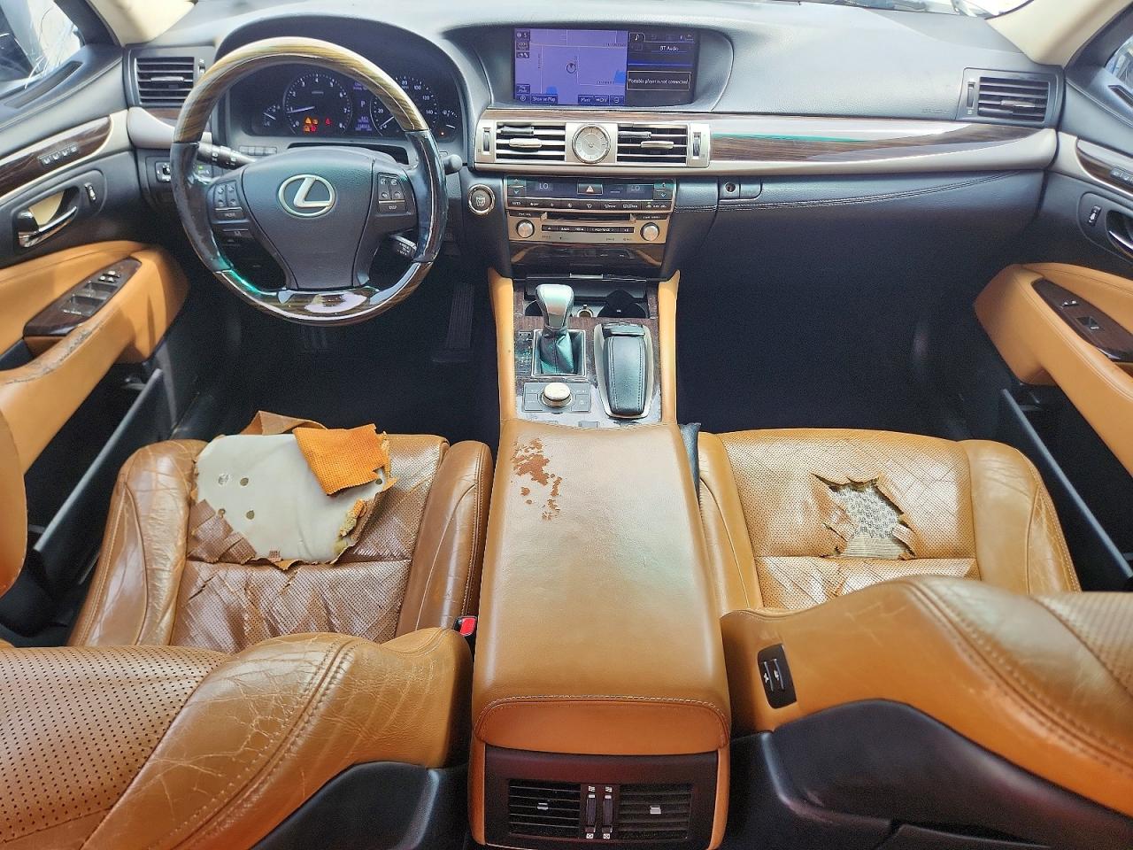 2013 Lexus Ls 460 Silver vin: JTHBL5EF6D5116983