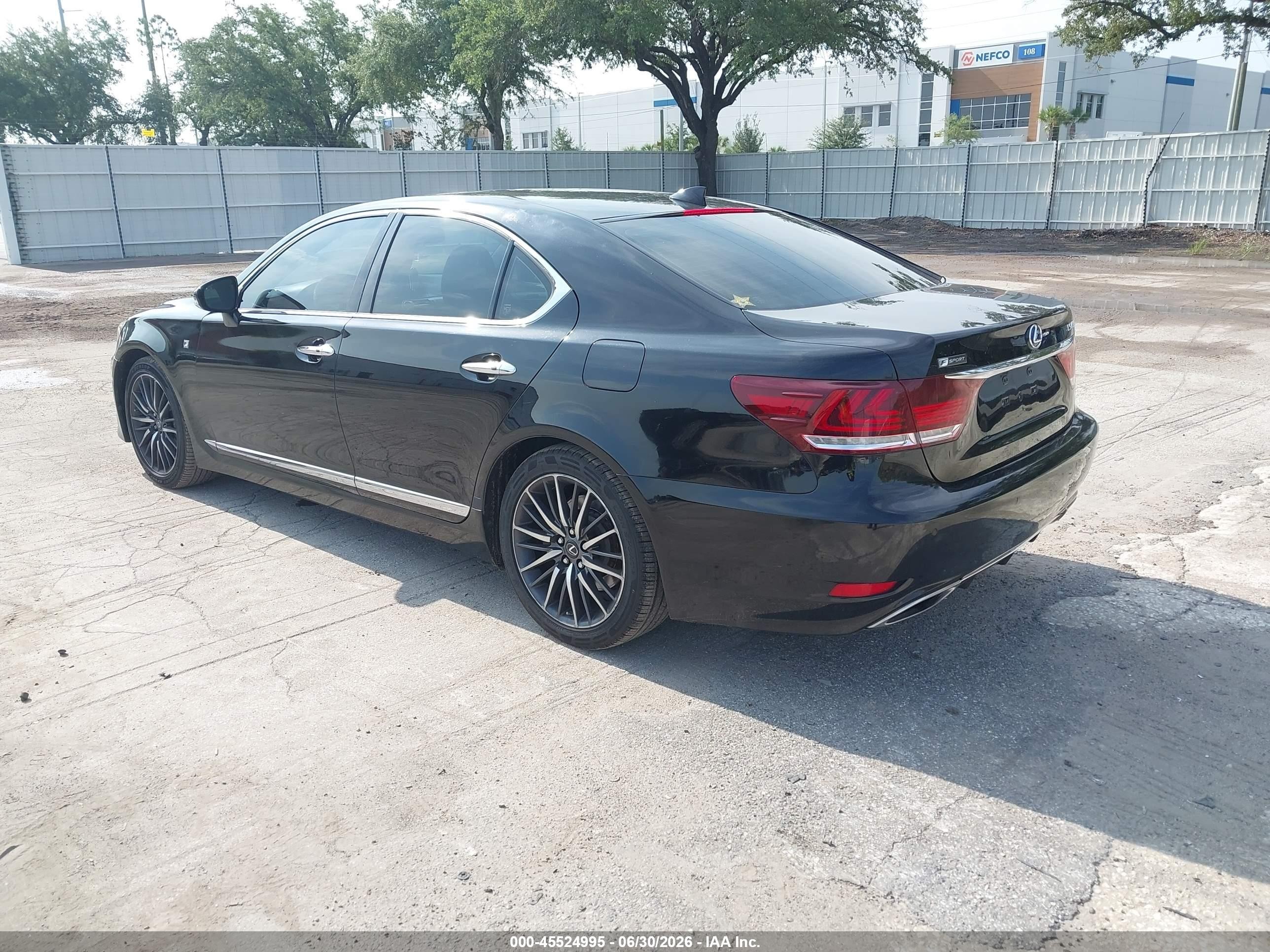 2014 Lexus Ls 460 Sport Black vin: JTHBL5EF6E5125216